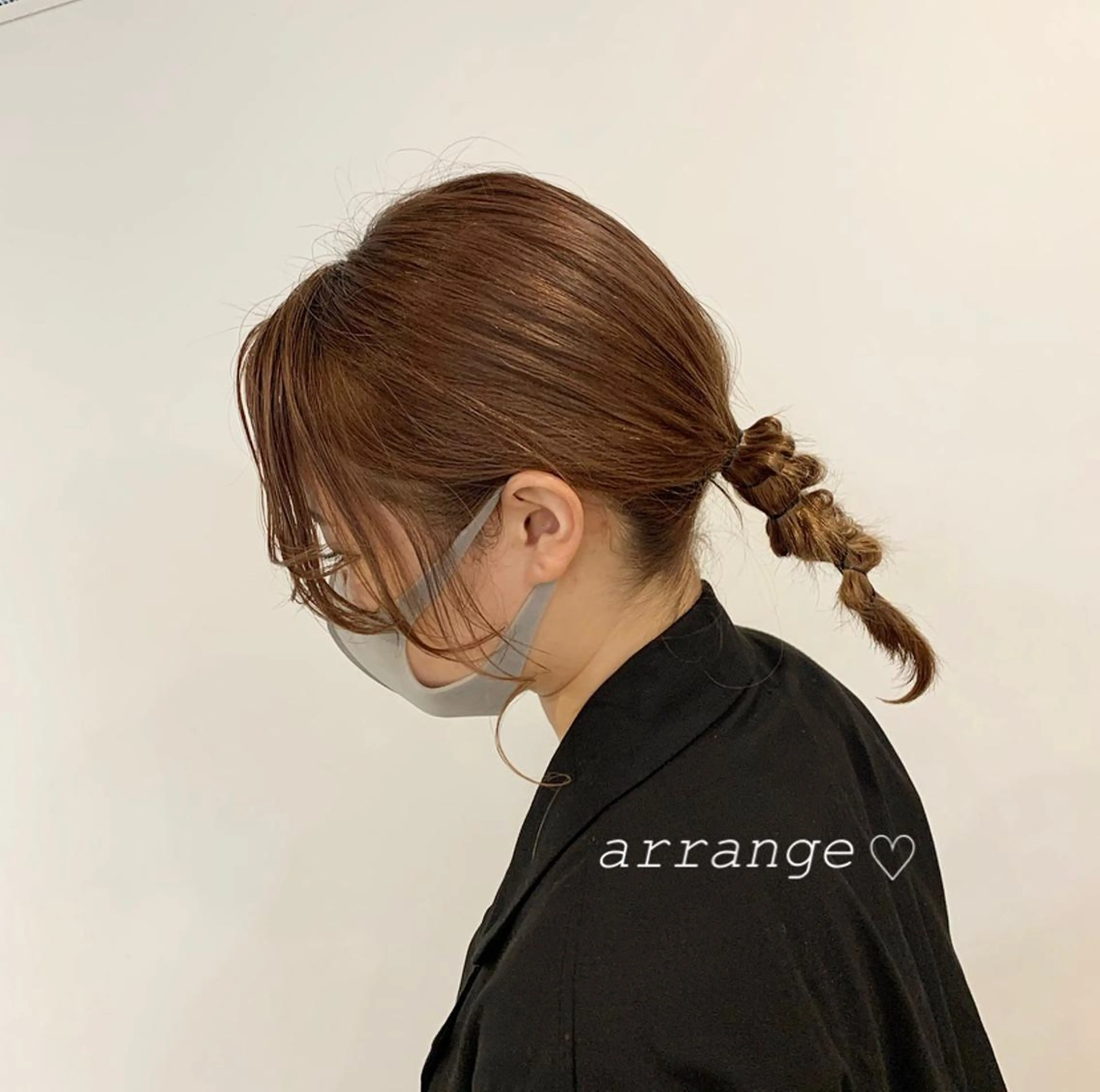 セミロング カラー 佐藤 永夏のヘアスタイル