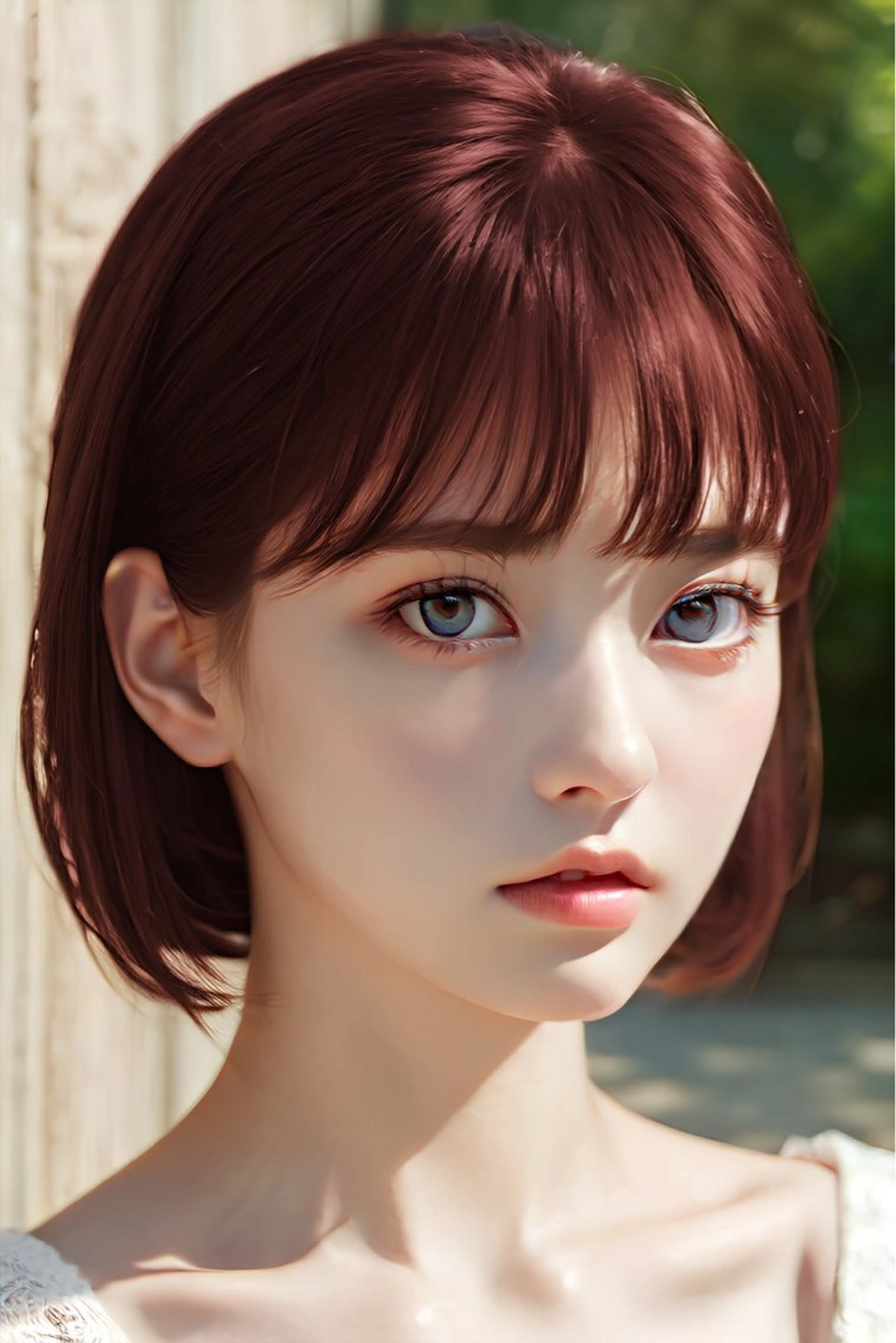 ショート カラー ヘアアレンジ ブリーチ ボルドーカラー ブラウンカラー カシス ダブルカラー ヘアカラー トリートメント 🎈ブリーチなし暖色 カラー/レッド/ゆいのヘアスタイル