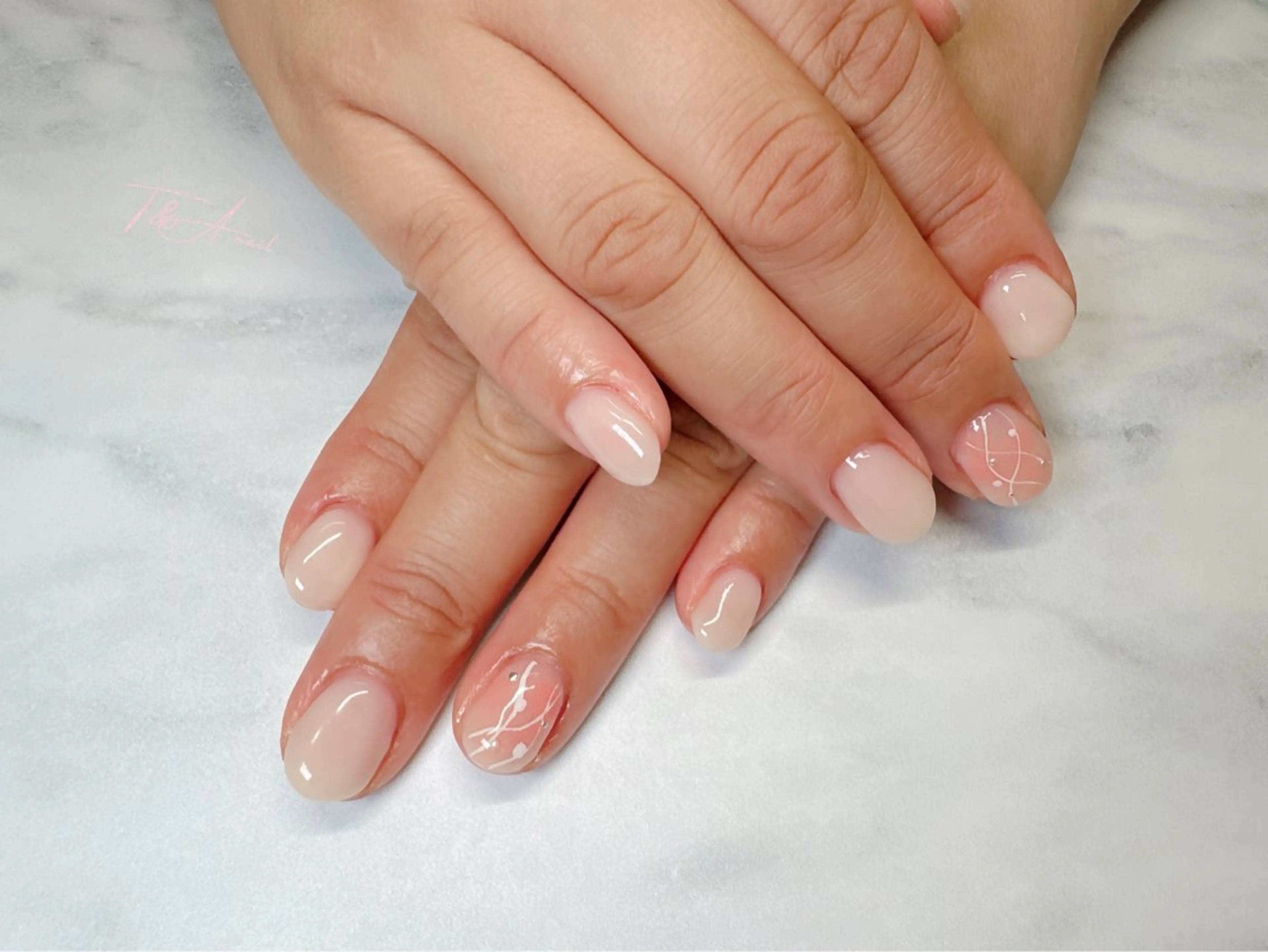 ネイル ジェルネイル オフィスネイル スカルプネイル ショートネイル シンプルネイル ハンドネイル T&A nailのネイルデザイン