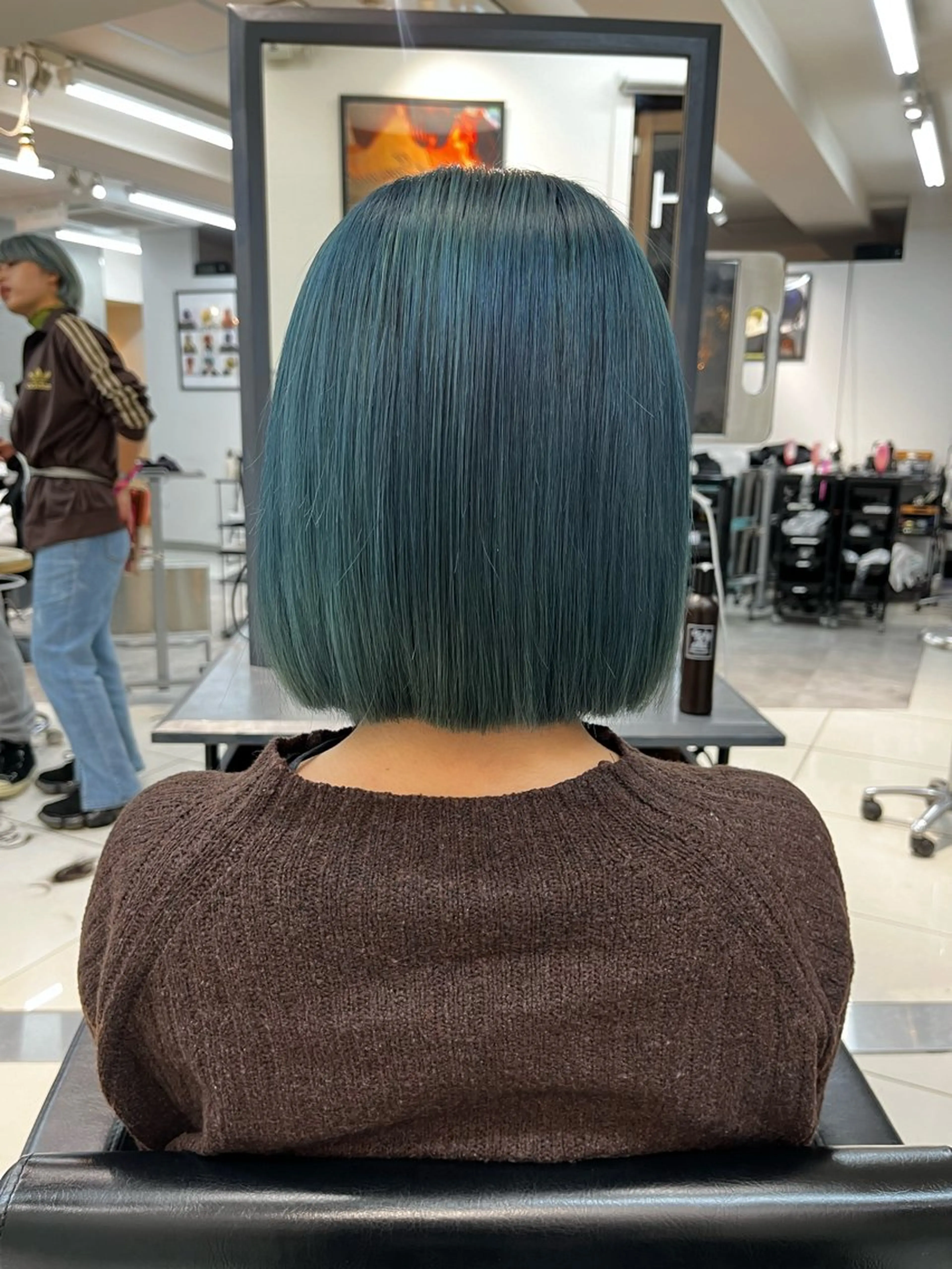 カラー ボブ・顔まわり 💎愛唯(めい)のヘアスタイル