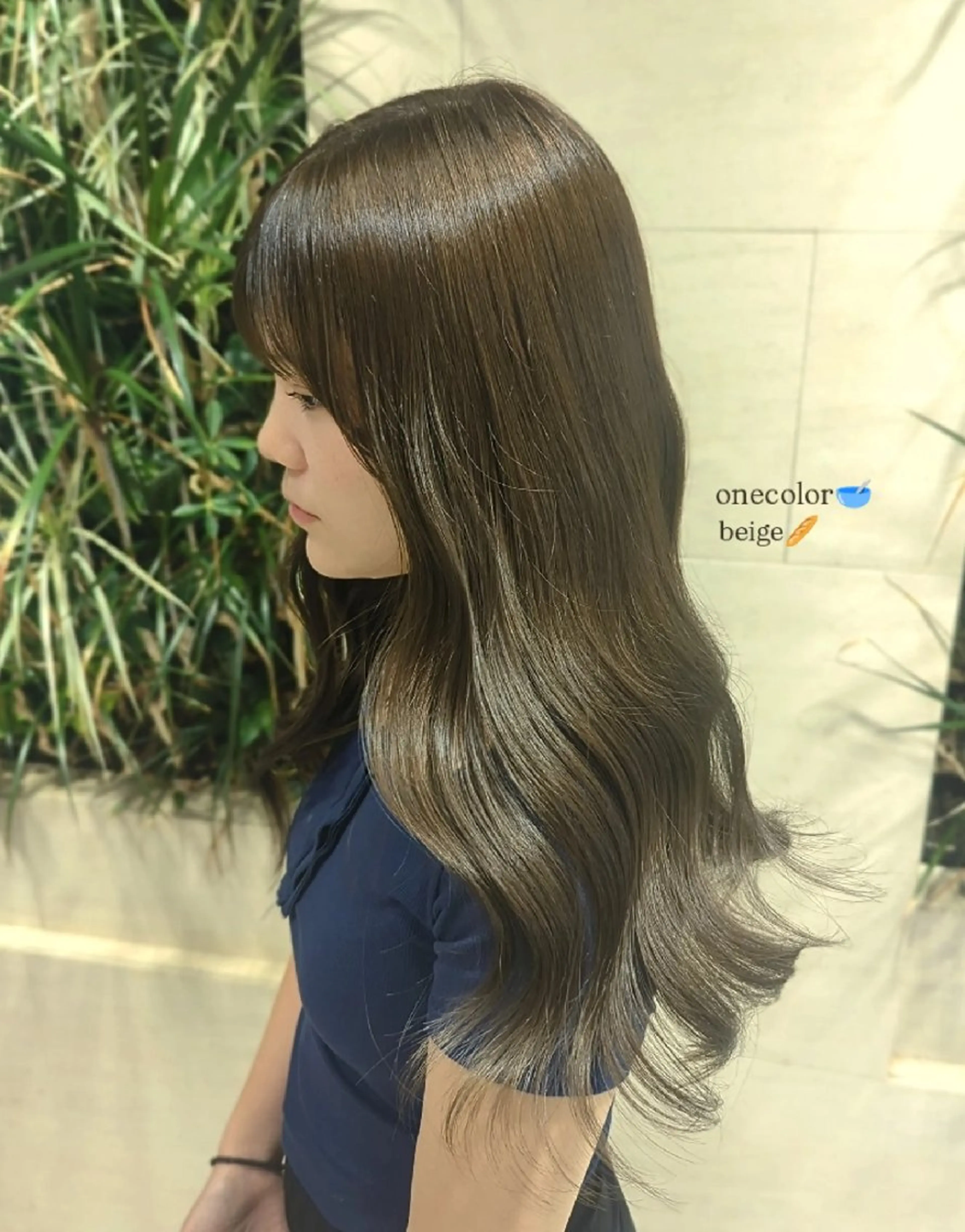 ロング カット ヘアカラー 髪質改善/お呼ば れヘア/透明感カラーのヘアスタイル