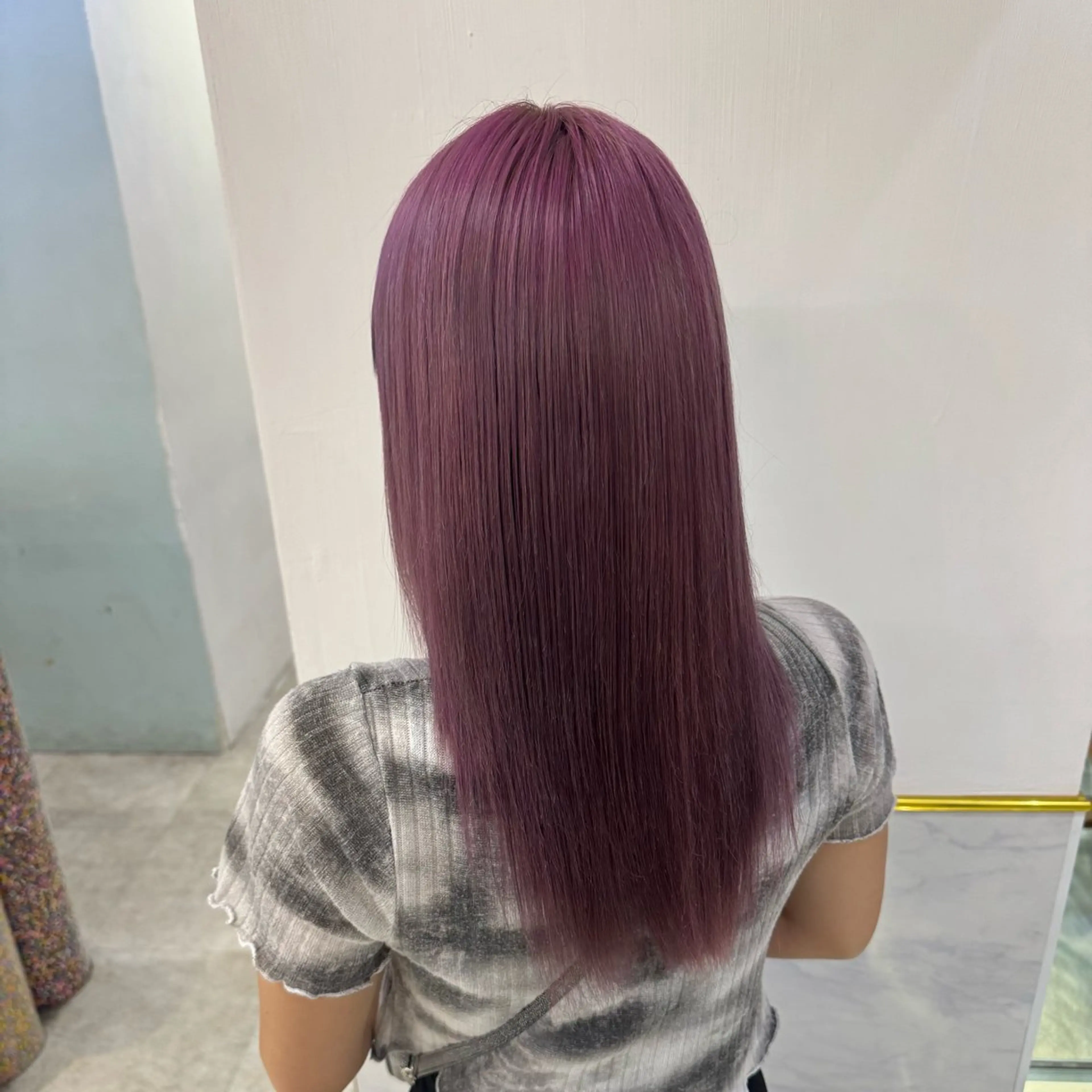 セミロング カラー ヘアカラー トリートメント 高発色/デザイン ☀️toku☀️のヘアスタイル