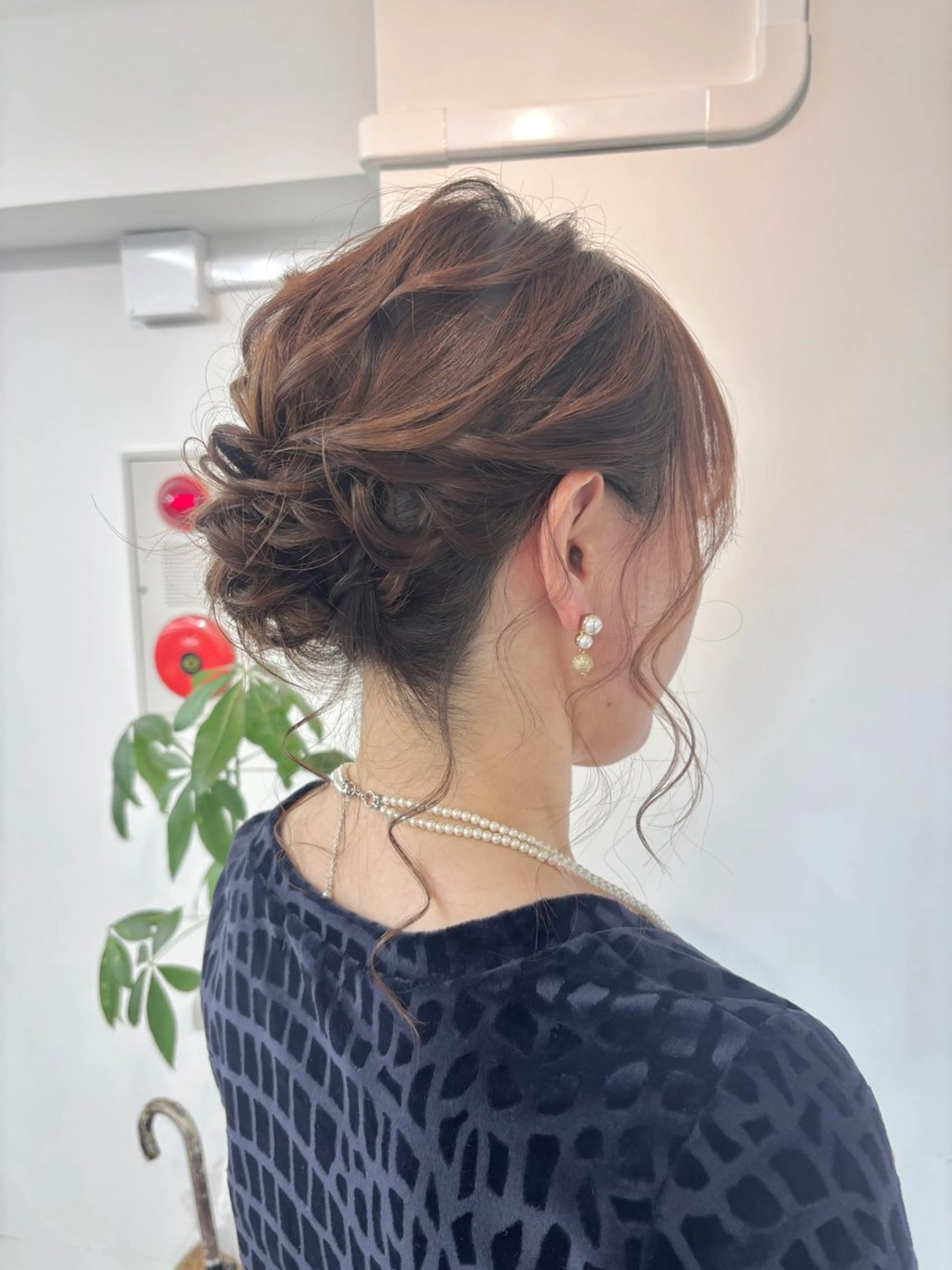 ミディアム ヘアセット ハイトーンカラー 🦋yuri🦋のヘアスタイル