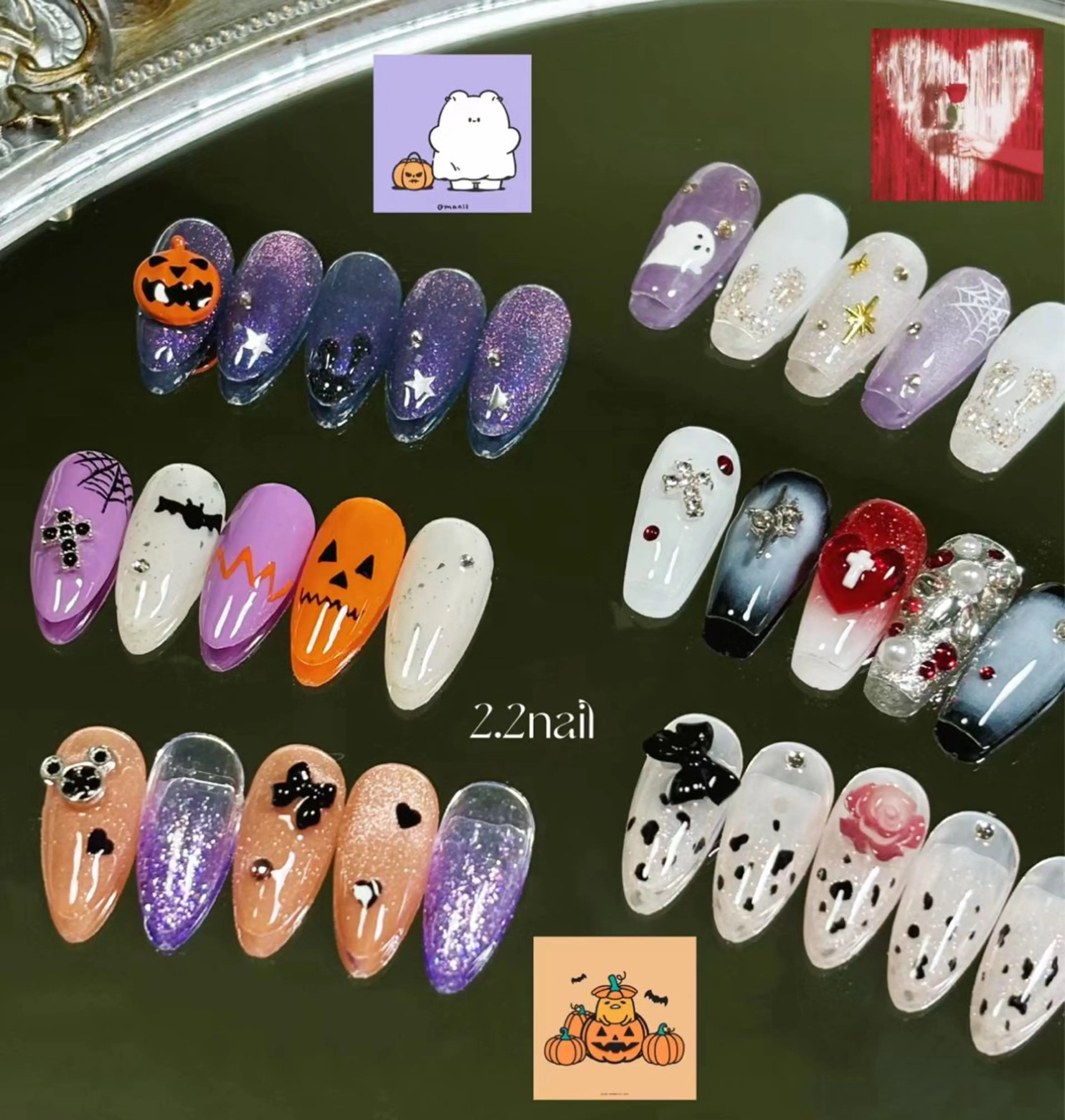 ネイル ハロウィン ワンホンネイル Lychee nail salon所属・🍒Lychee ✨のネイルデザイン