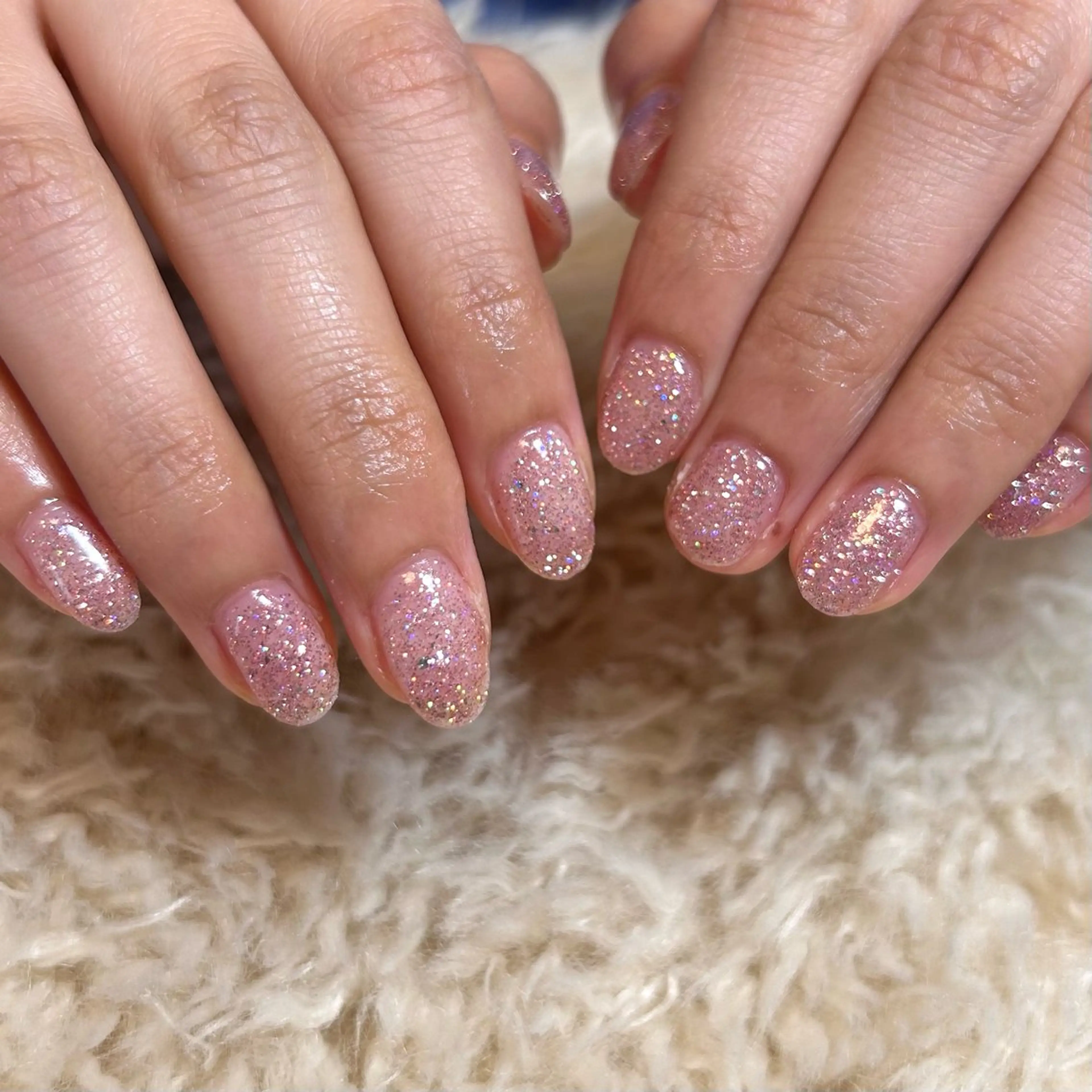 ネイル ラメ(グリッター) ピンク nailsalon kiii'sのネイルデザイン