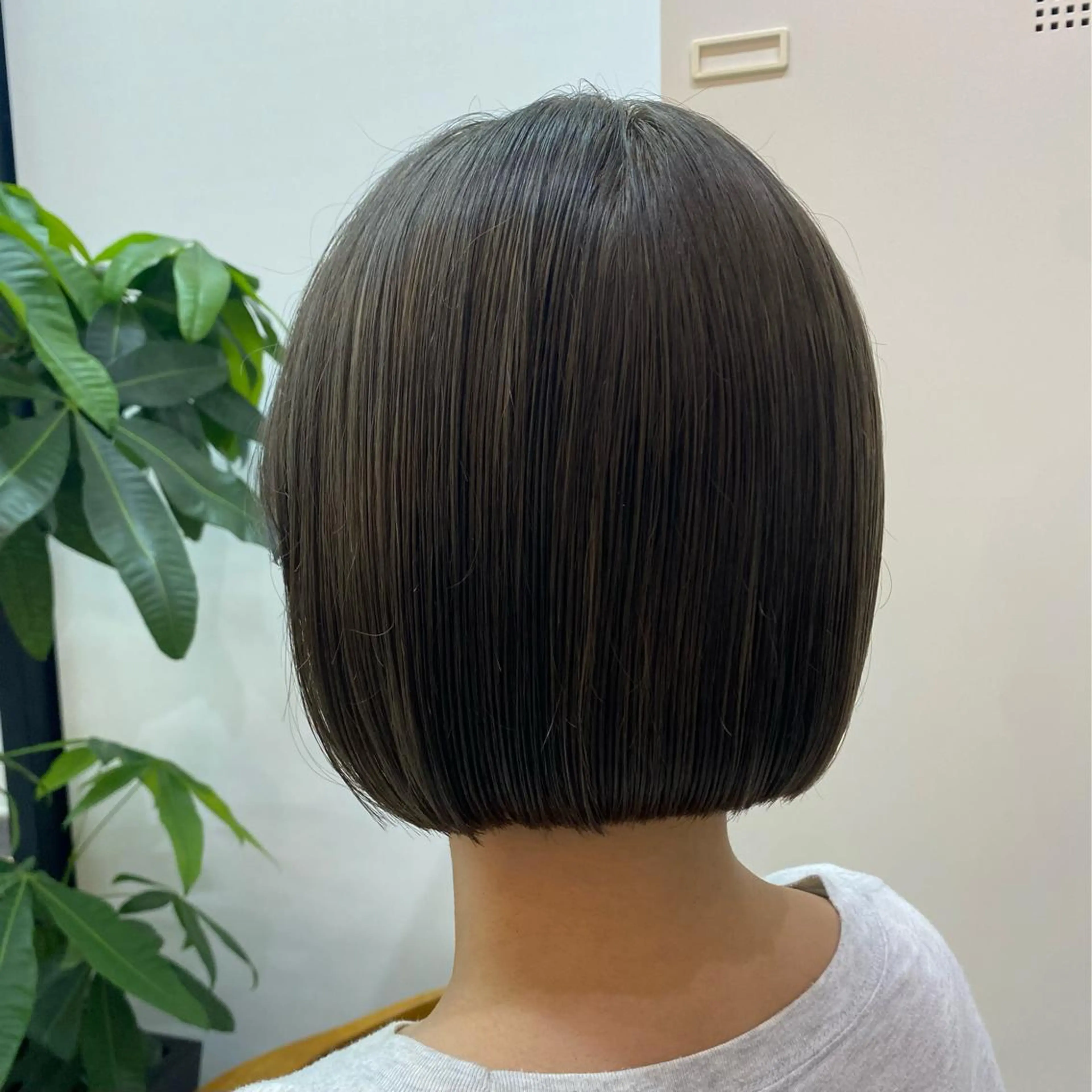ショート カラー ヘアアレンジ ベージュカラー オリーブベージュ ボブ カット ヘアカラー トリートメント ヘッドスパ 押切 響　のヘアスタイル