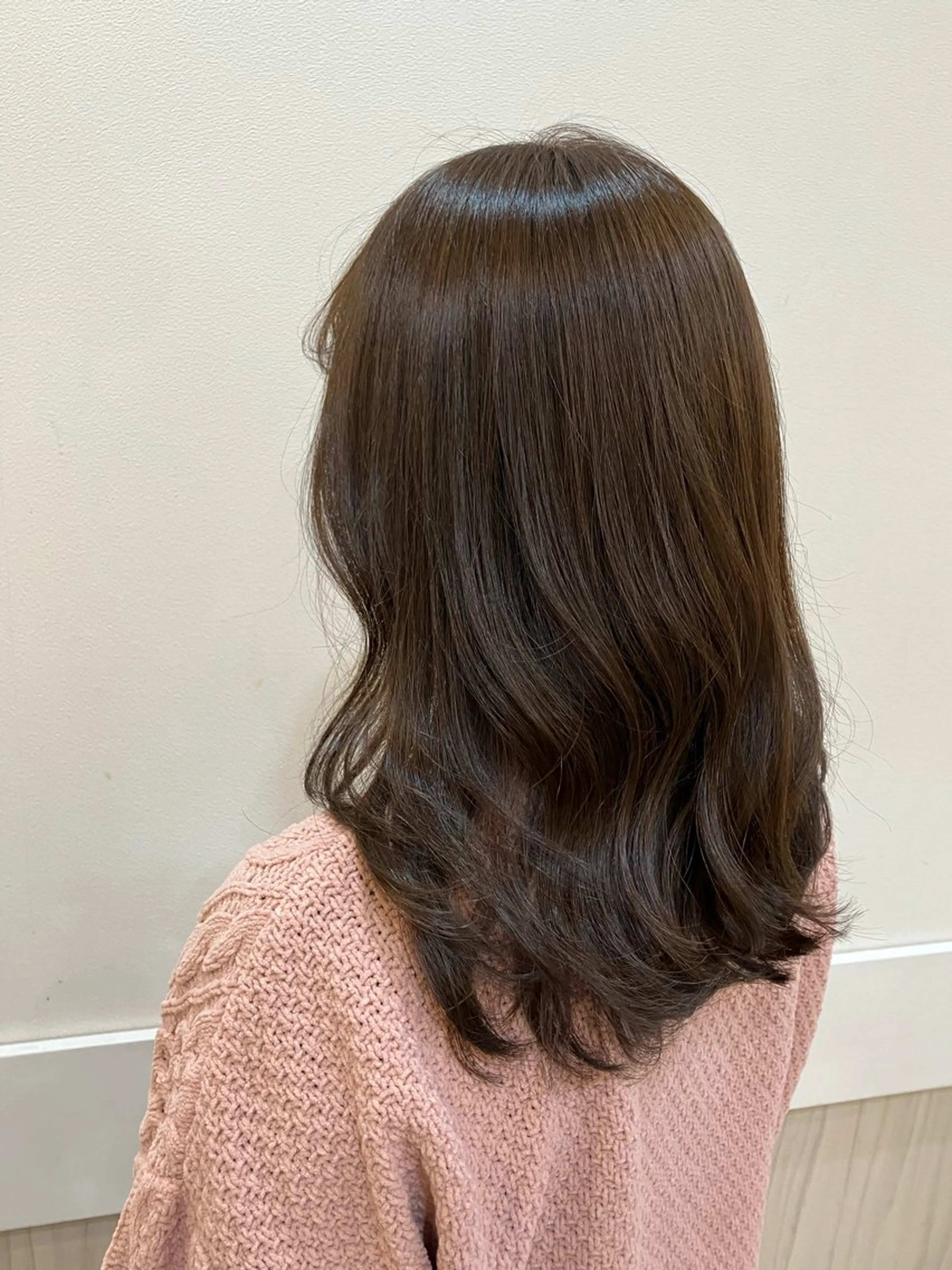 ミディアム パーマ yukari 艶髪ヘアのヘアスタイル