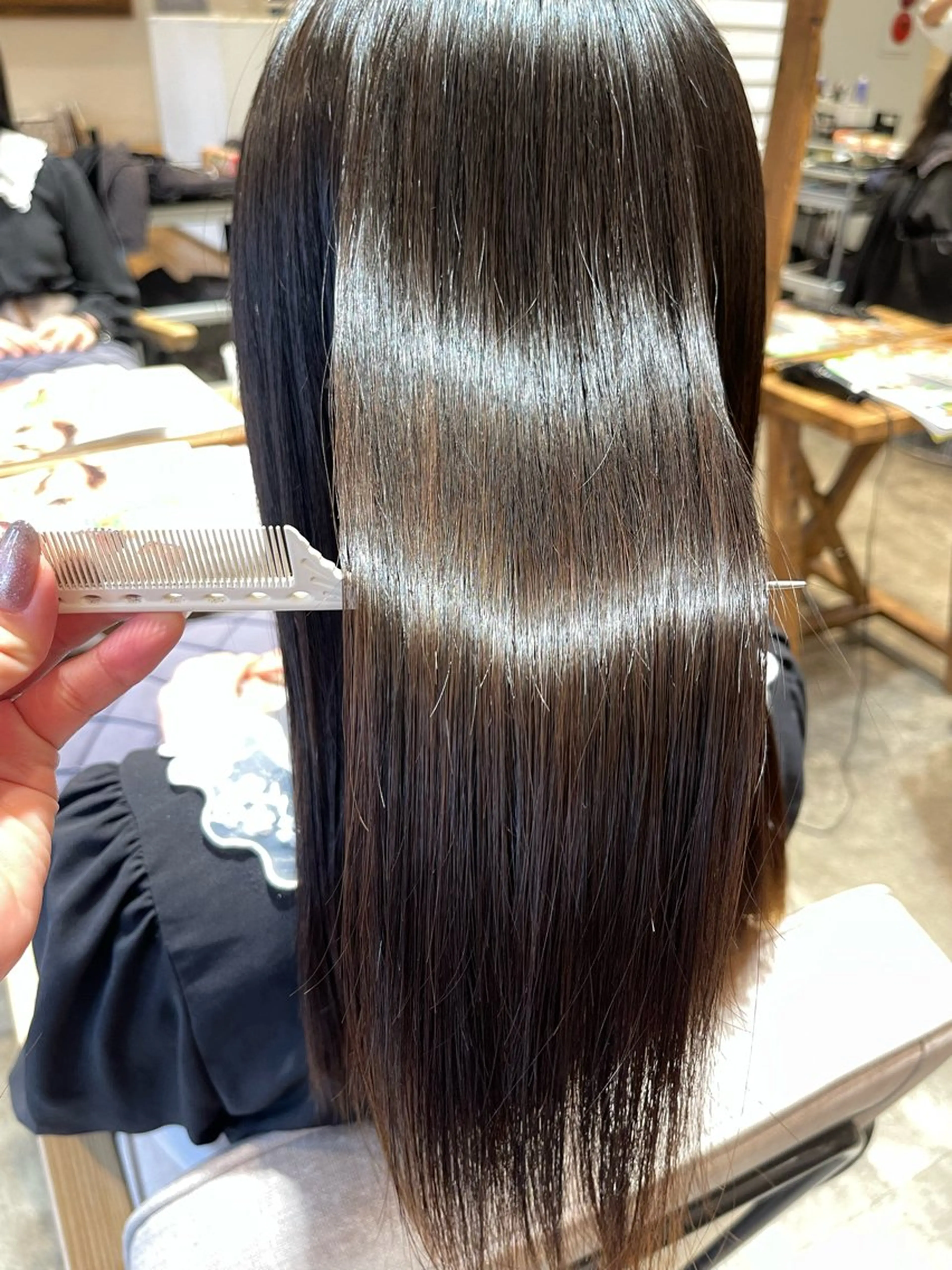 セミロング 縮毛矯正 SALOWIN川崎WEST所属・💐【柔らか質感】 縮毛矯正MIKU💐のヘアスタイル