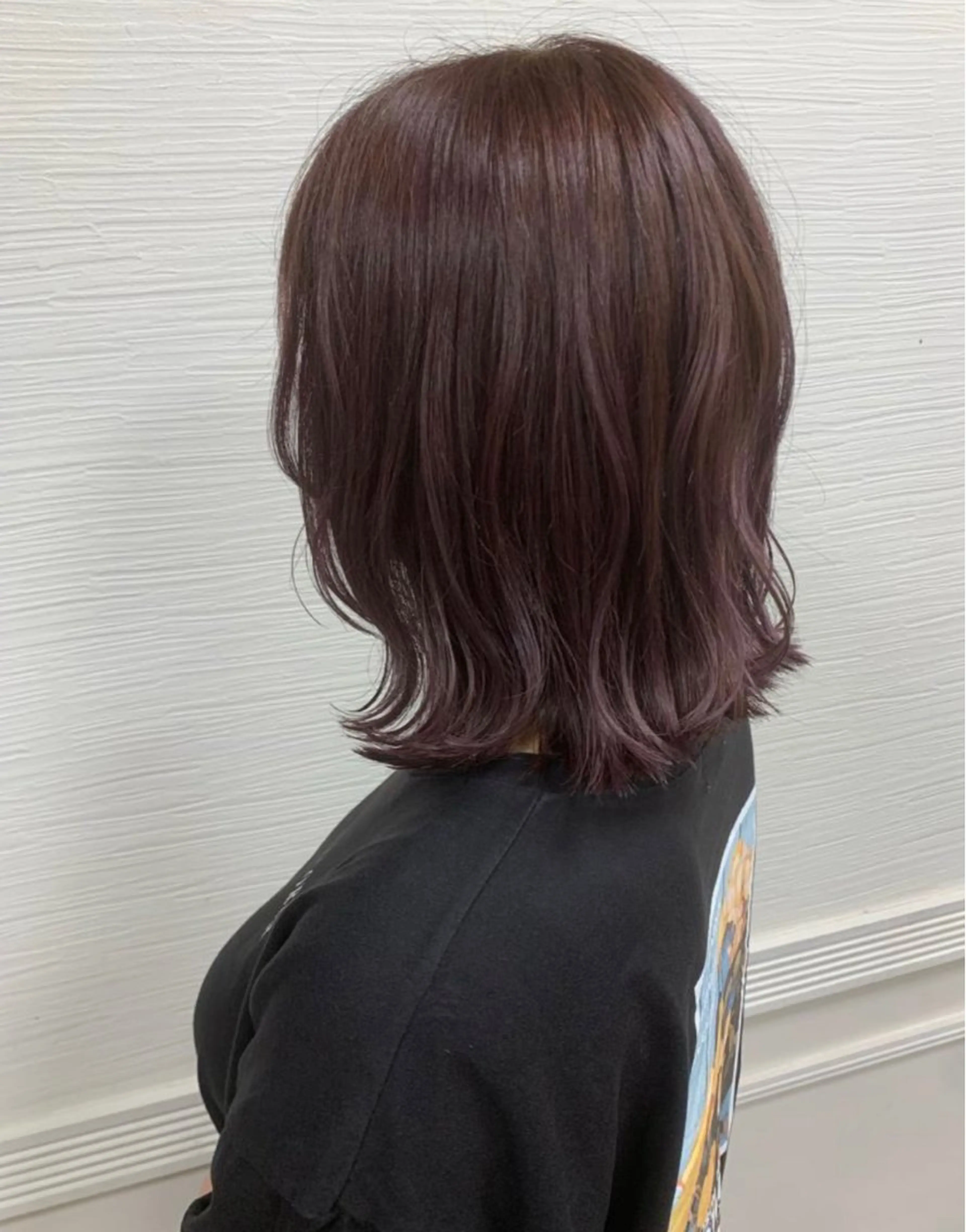 ミディアム カラー ブラウンカラー ボブ 外ハネヘア カット ヘアカラー 中村 由布紀のヘアスタイル