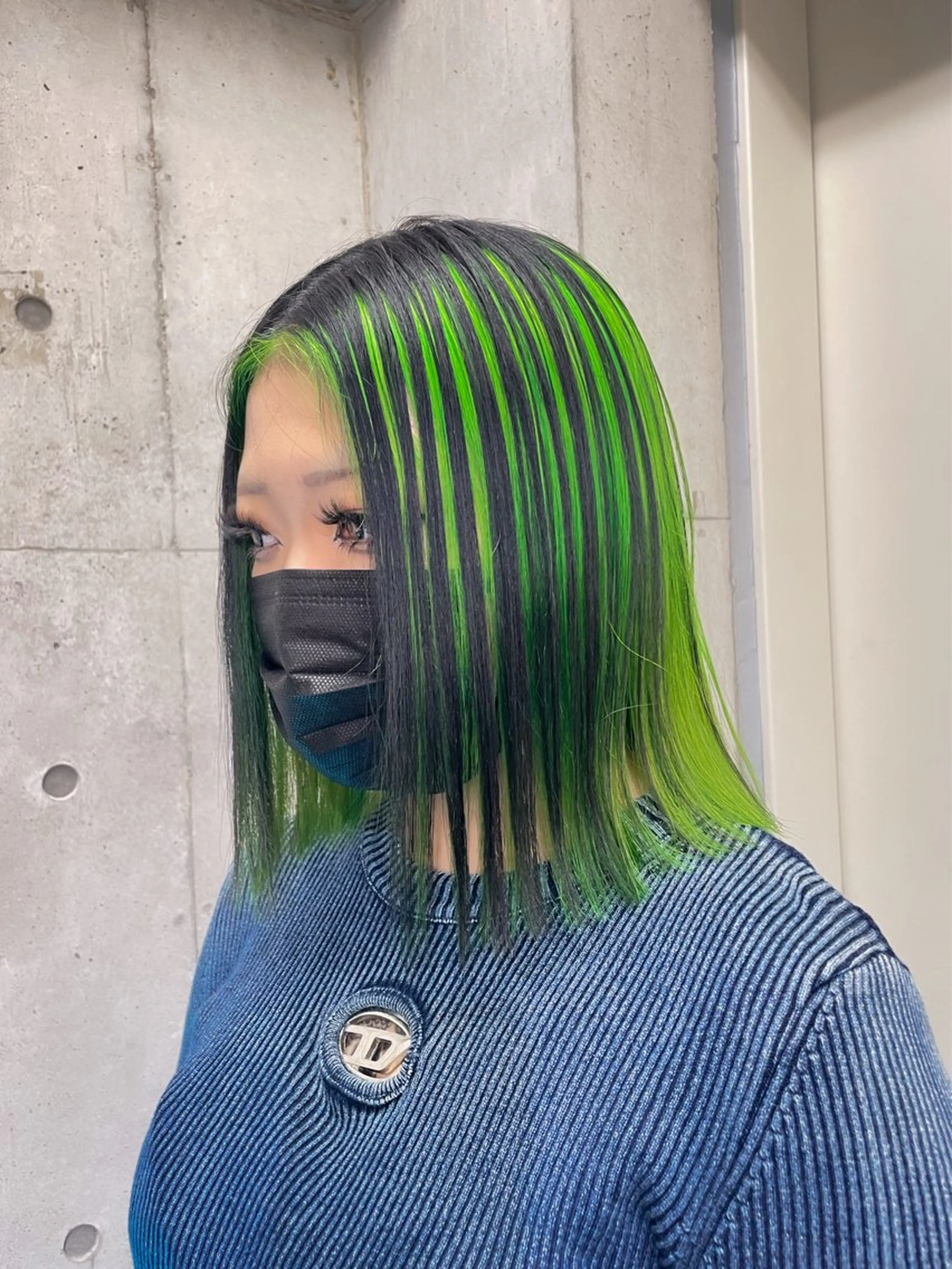 ミディアム ヘアカラー ハイトーン/ブリーチ /ウルフ⛓️MAKIのヘアスタイル