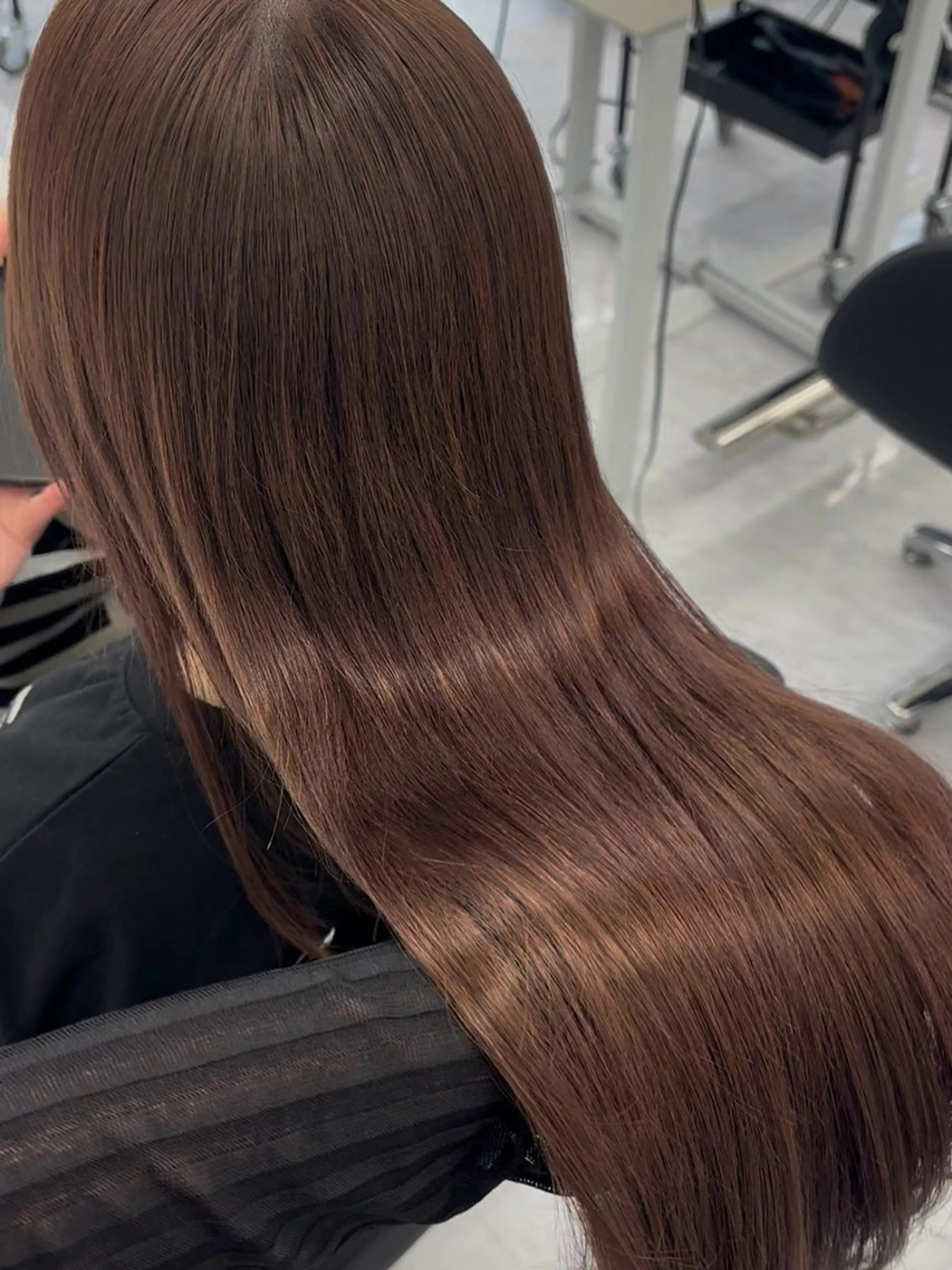 ロング カラー ブリーチ ブラウンカラー ケアブリーチ ダブルカラー ブリーチなしカラー 🎀レイヤー×透明感 カラー🎀Ayanoのヘアスタイル