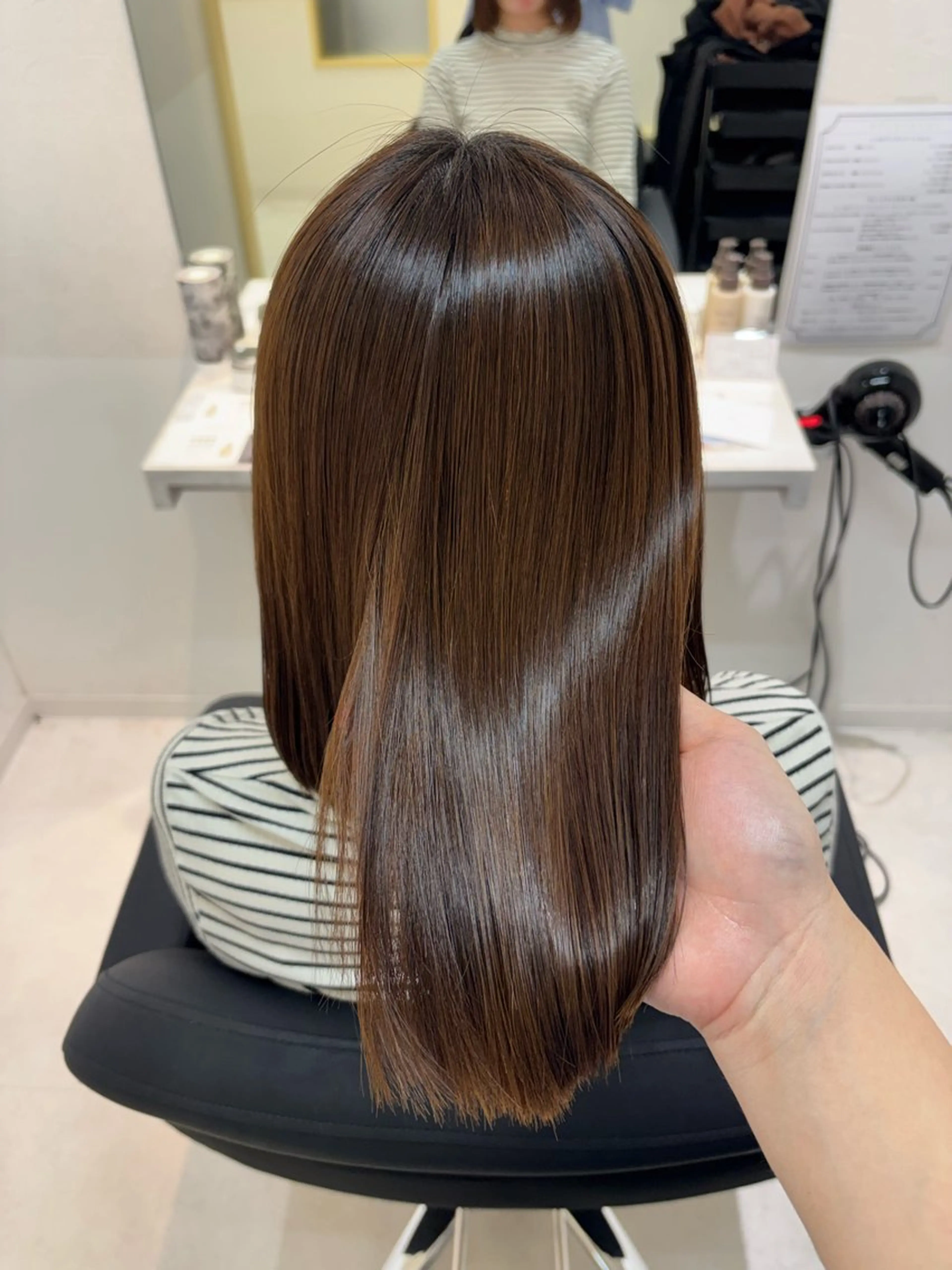 ミディアム 縮毛矯正 ボブ/顔周りレイヤー asuka🫧のヘアスタイル