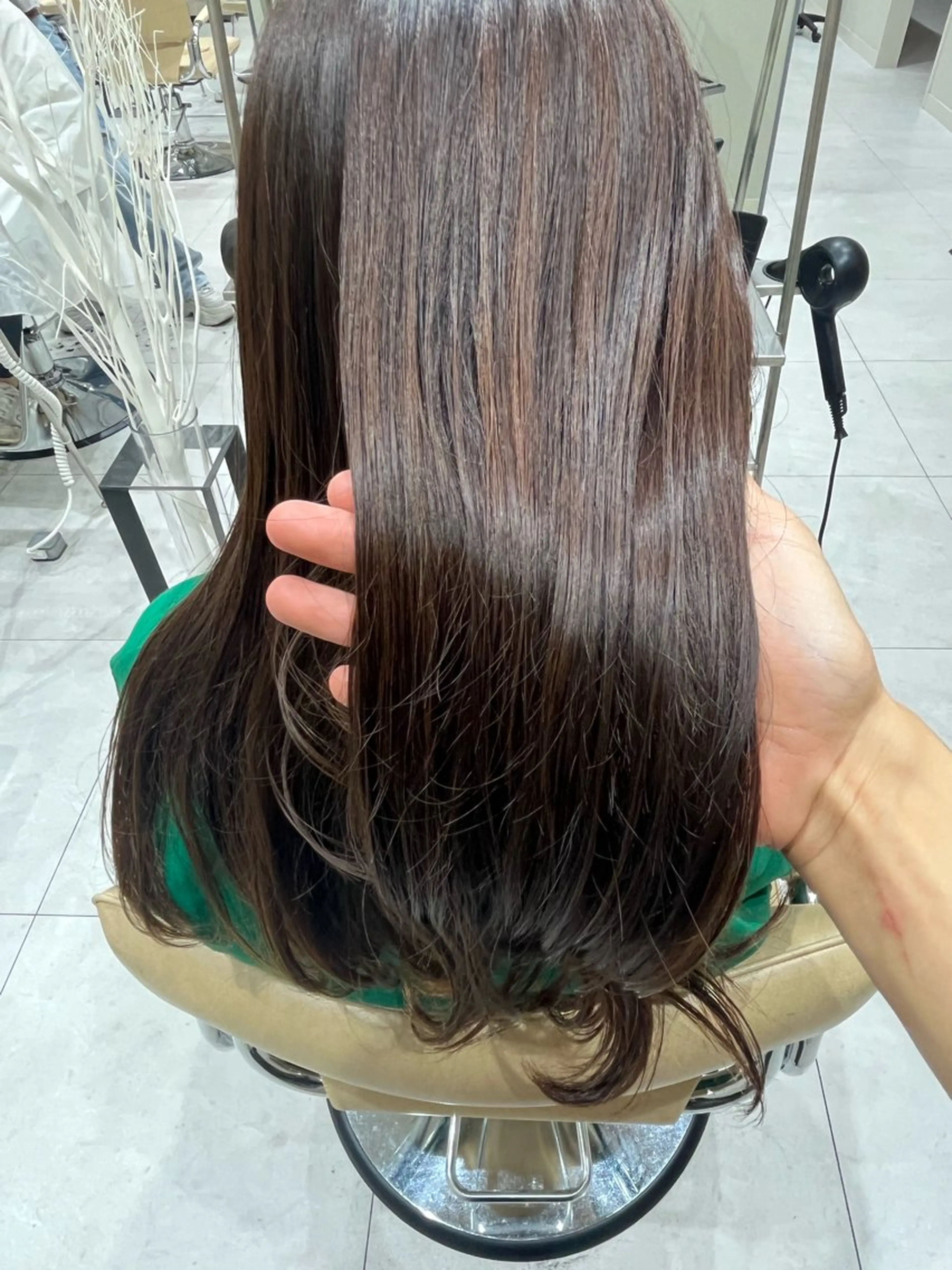 ロング カラー ブラウンカラー マロンブラウン トリートメント ヘアカラー トリートメント Ken 縮毛矯正/韓国風ヘアのヘアスタイル