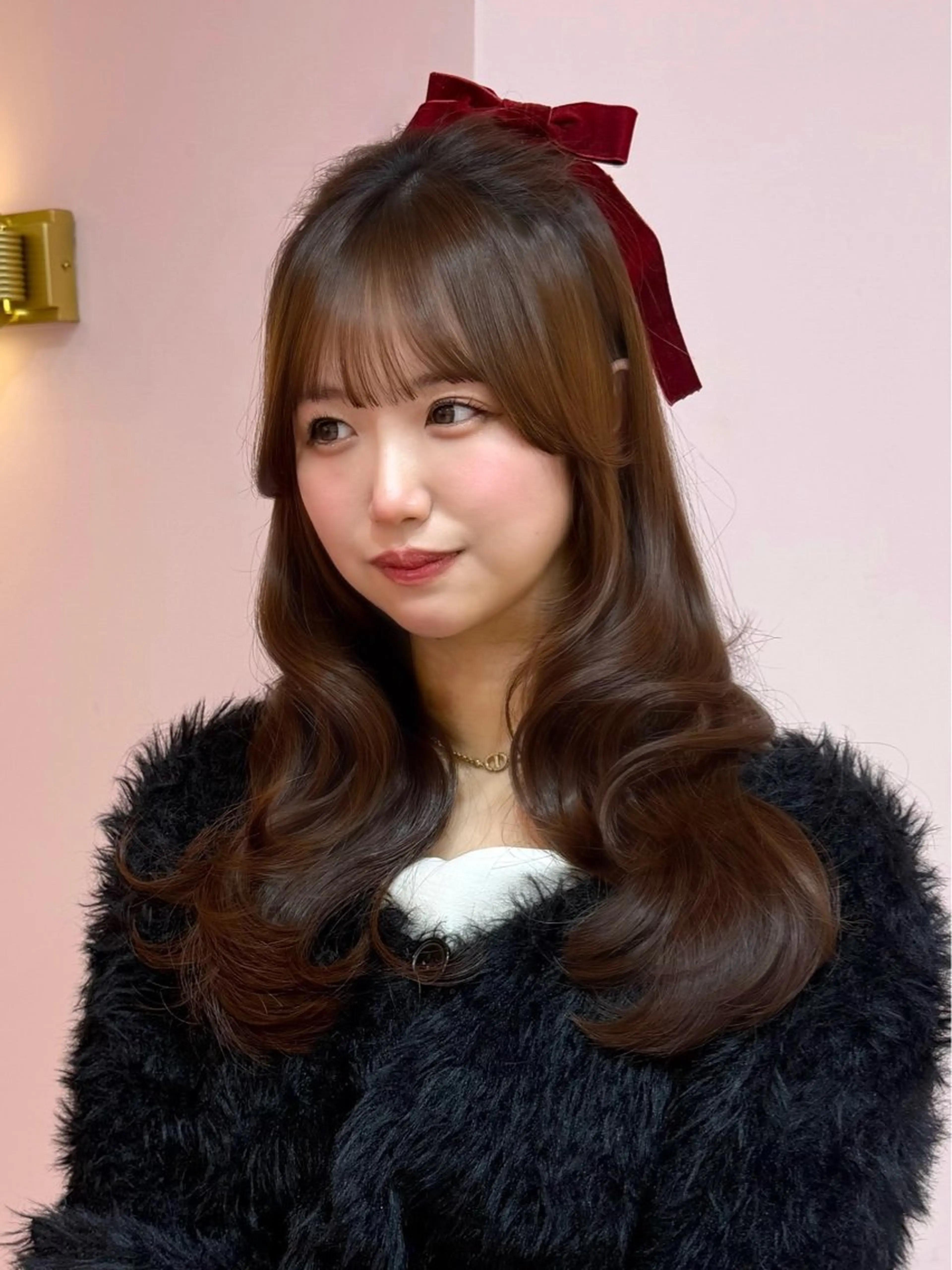 セミロング カラー ベージュカラー ブリーチ ブラウンカラー チョコレートブラウン 透明感カラー カット 渋谷/韓国ヘア/ 顔まわり♡Ayakaのヘアスタイル