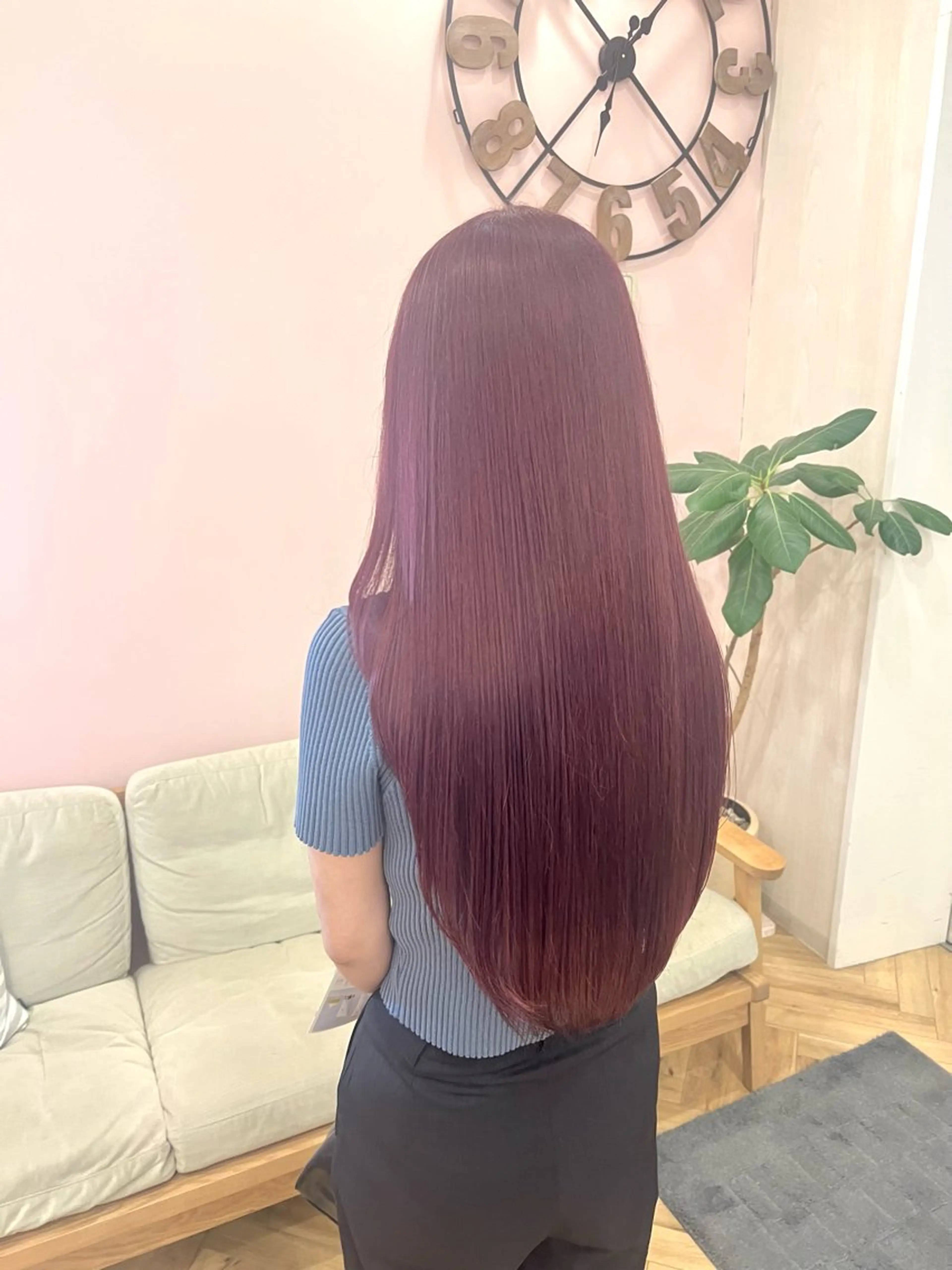 ロング カラー カット ヘアカラー 🎀野崎 美玖𝜗𝜚˚⋆のヘアスタイル