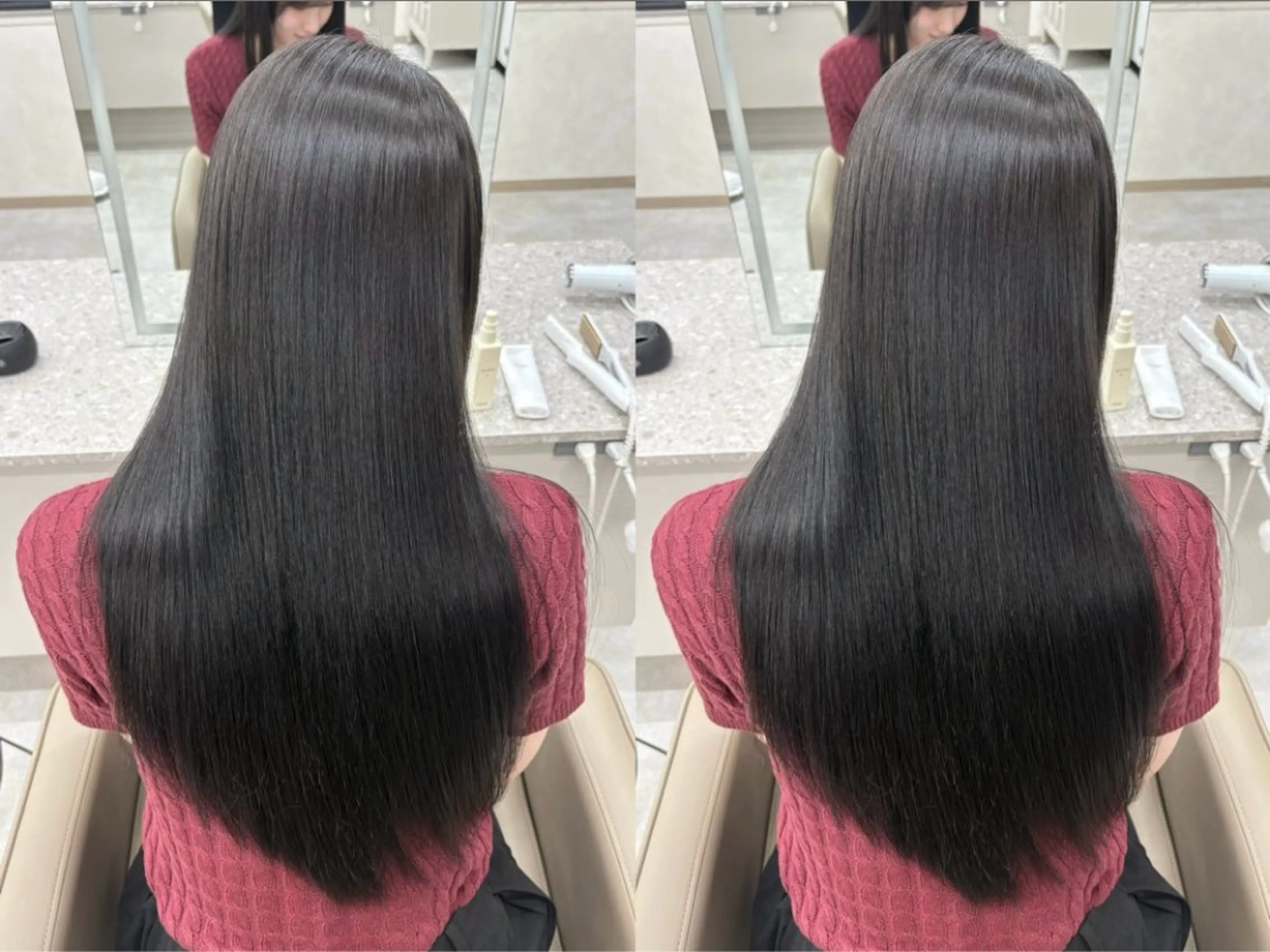 【🐈⬛新規様限定🖤】ブリーチなしワンカラー➕3stepトリートメントの写真