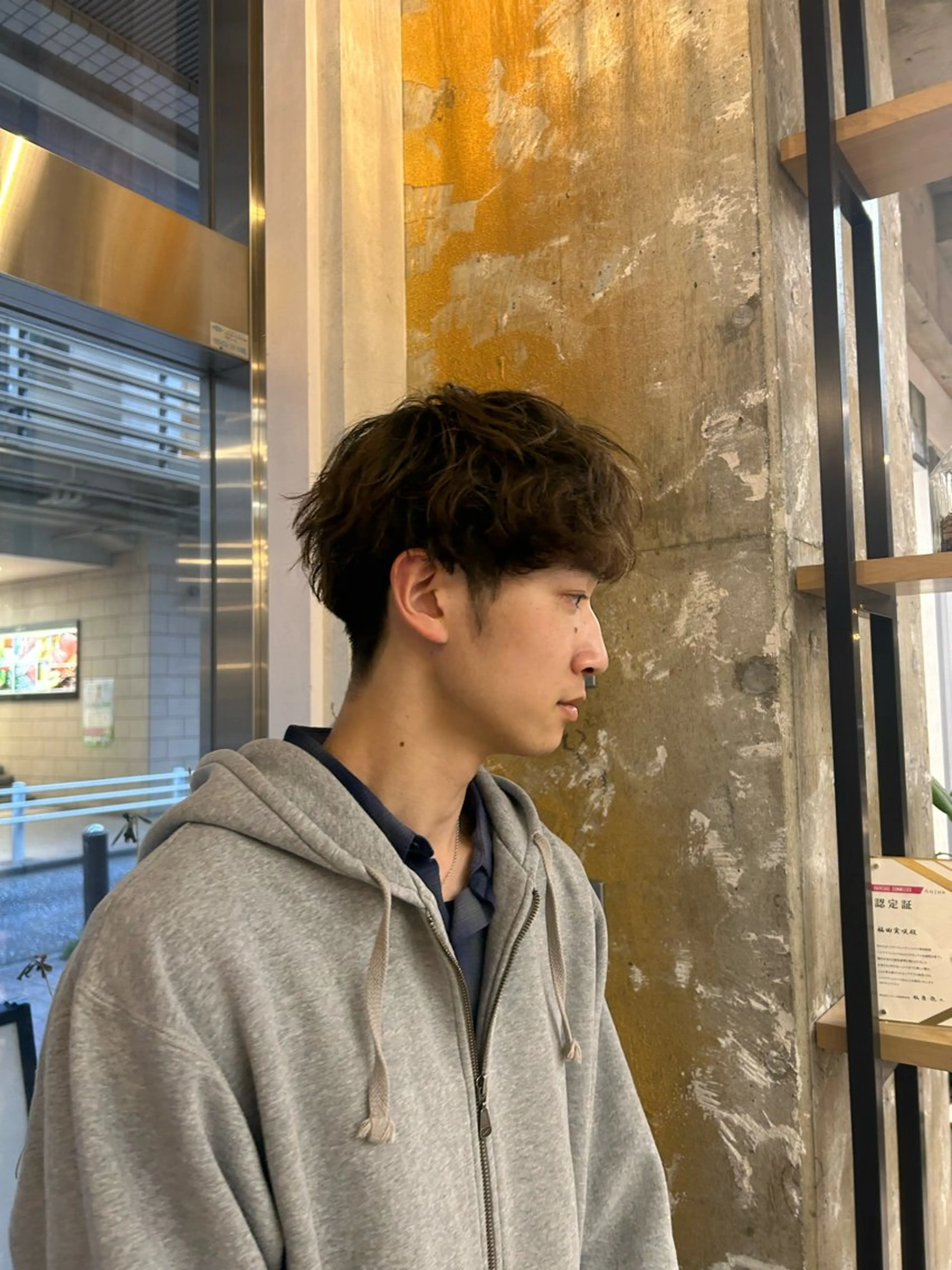 メンズ rio¦ブラウン¦暗 髪¦縮毛矯正🌙のヘアスタイル