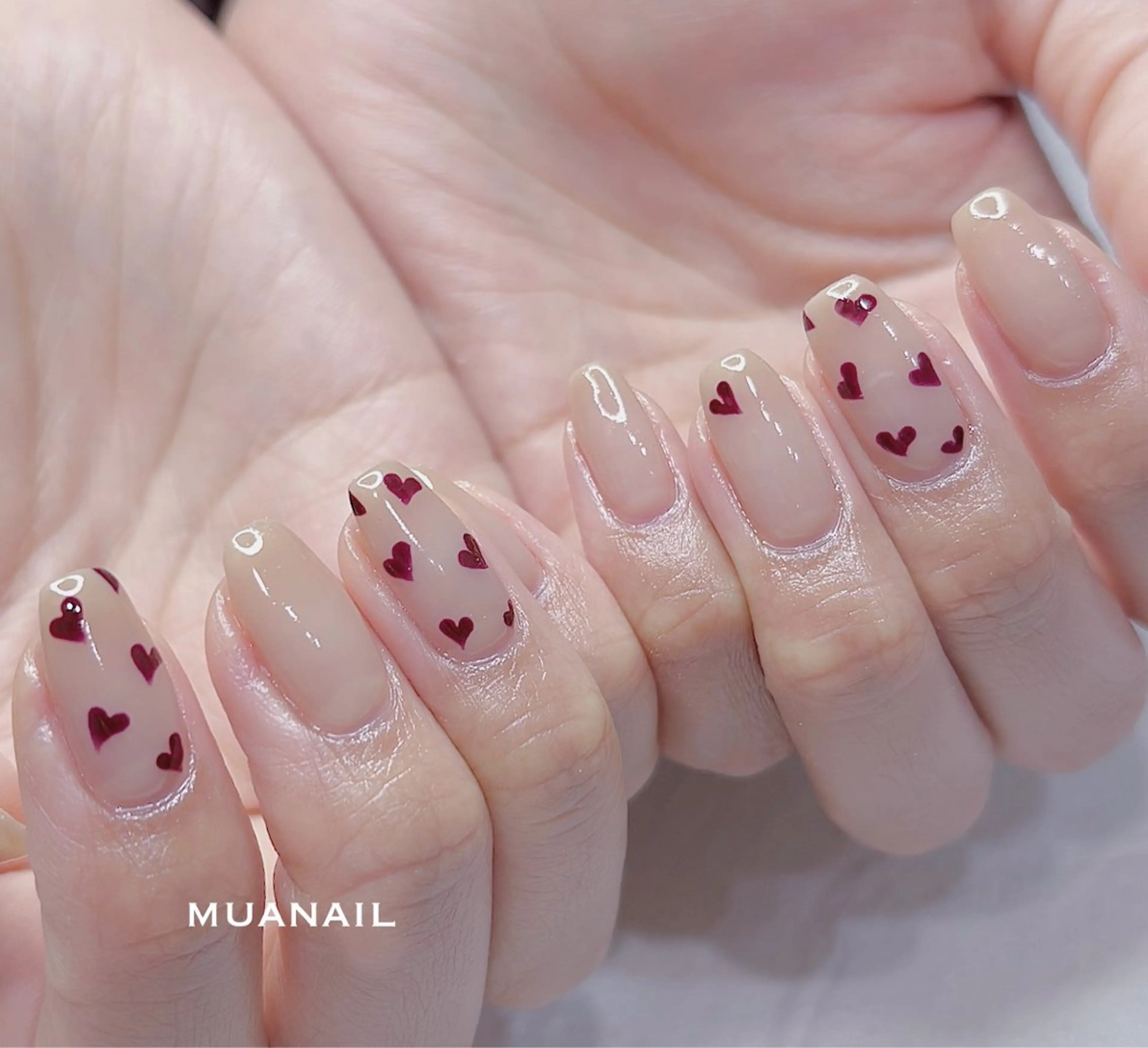 ネイル ハート バレンタイン その他(ネイル) mua nail mikiのネイルデザイン