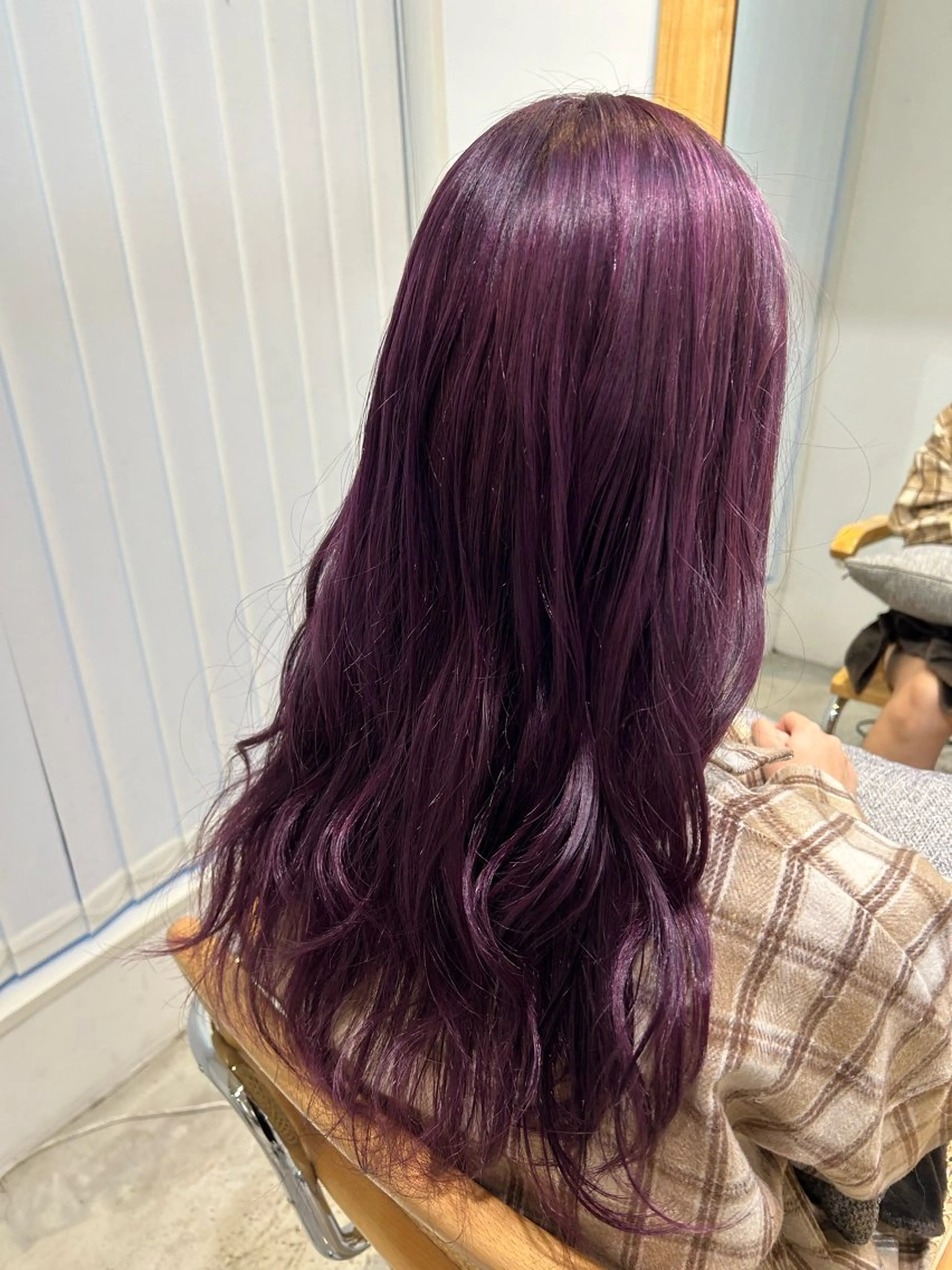 ロング カラー ラベンダーカラー ラベンダーピンク ピンクカラー 湯浅 美葉のヘアスタイル