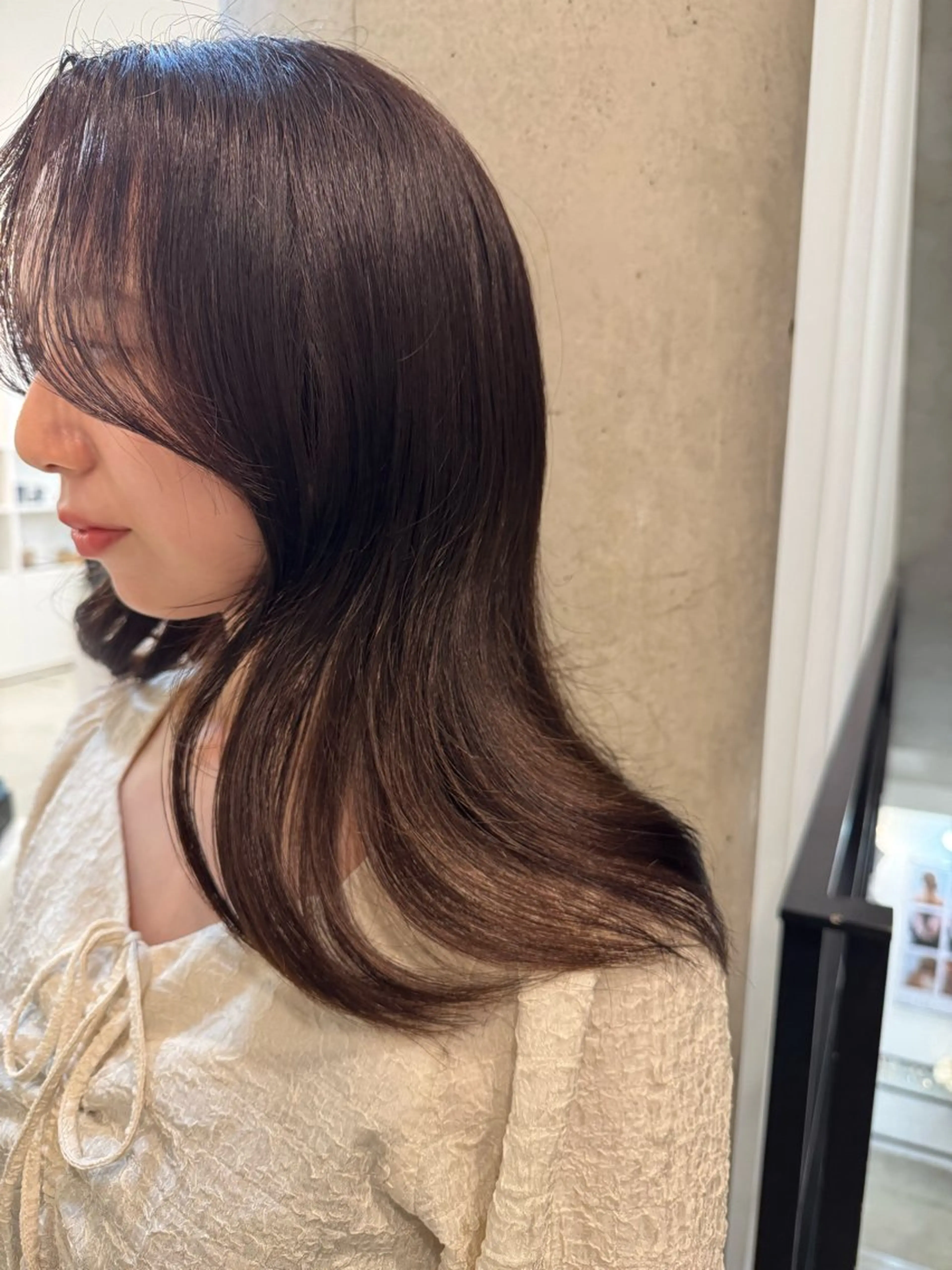 セミロング ヘアカラー ｔa k k e ｙｕのヘアスタイル