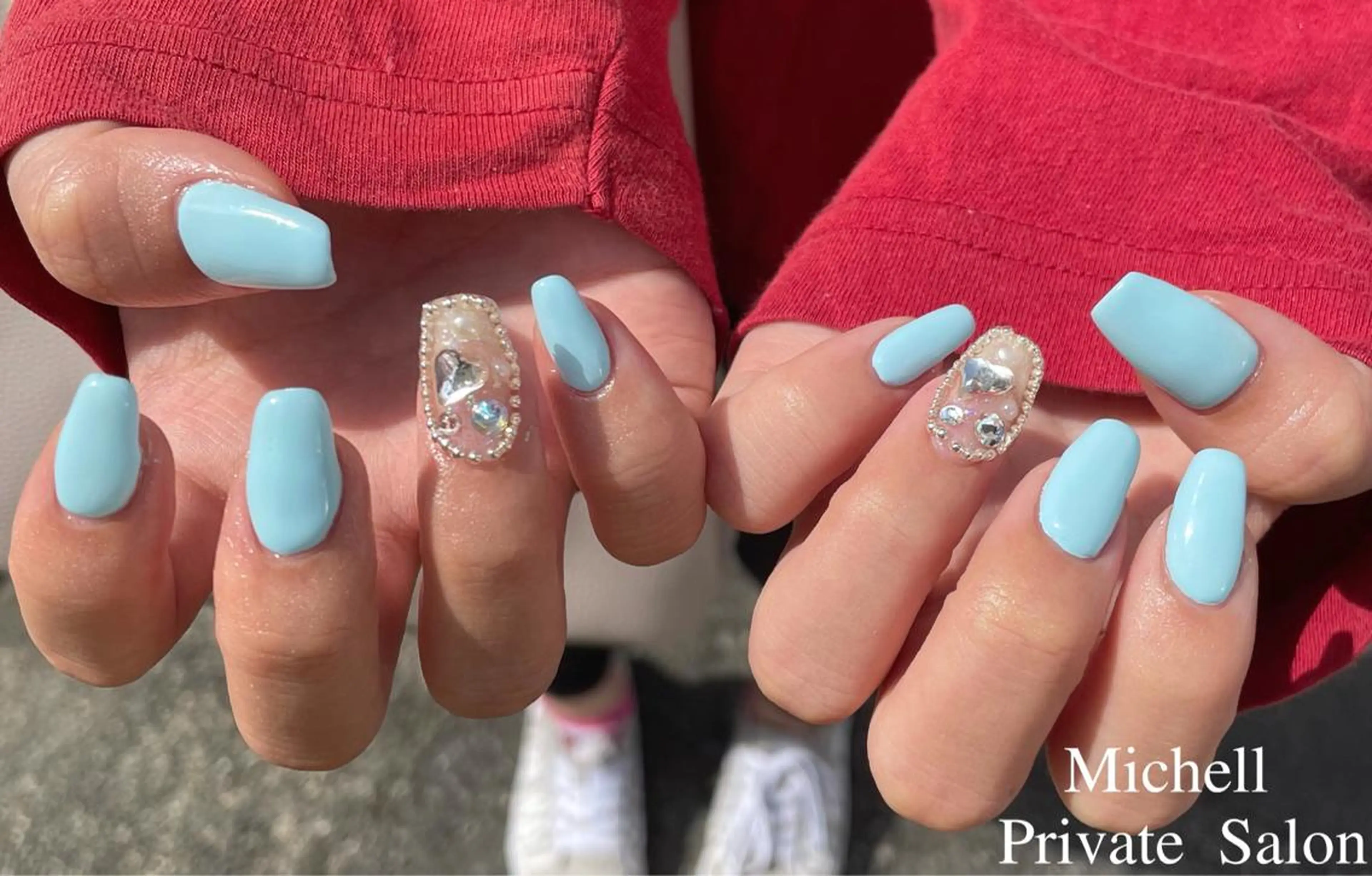 （オフ込み）2本アートし放題アート以外のお爪はワンカラーorラメ1色使用の写真