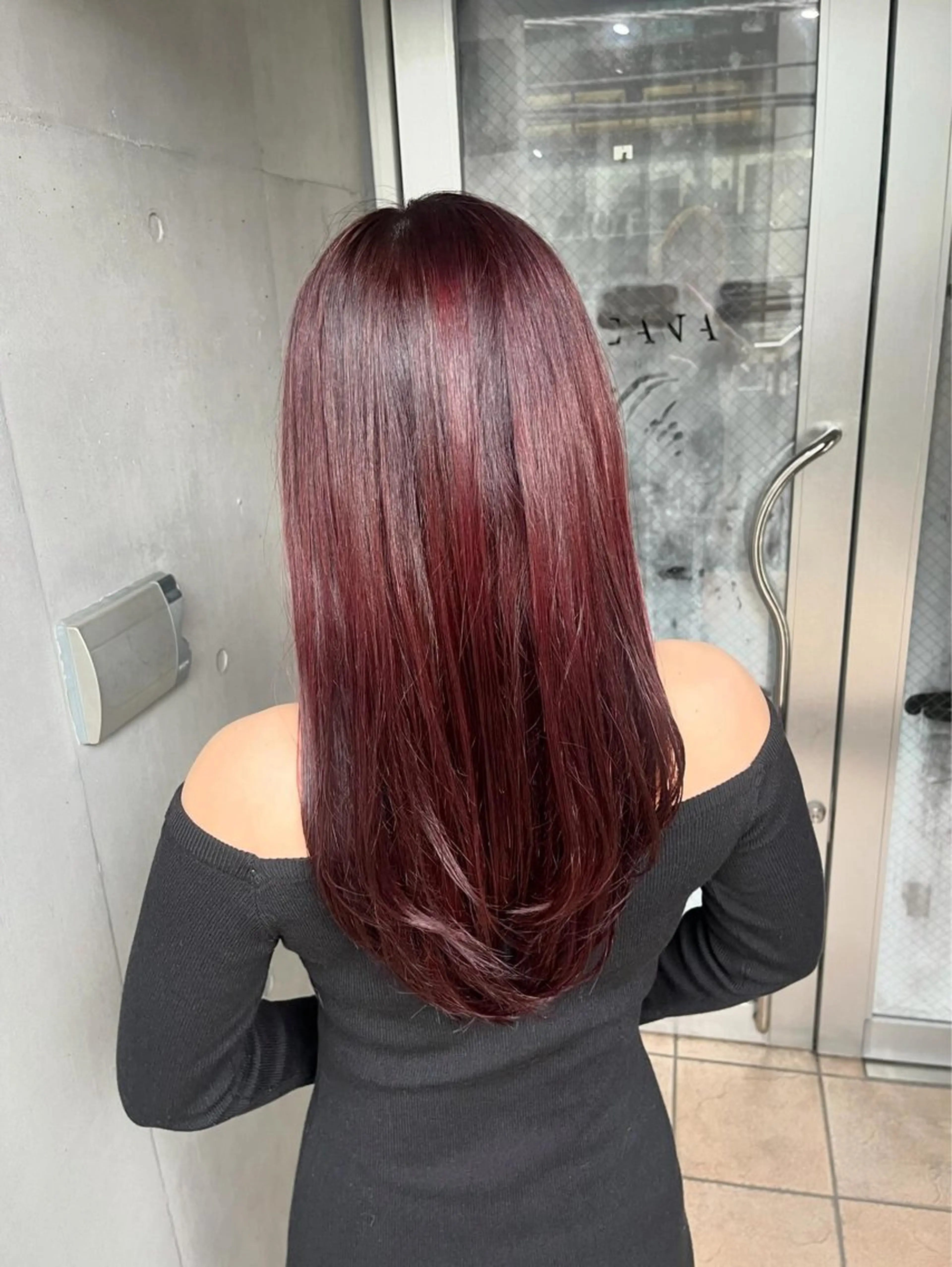 ロング カット ヘアカラー トリートメント 山影✨バレイヤージュ ハイライト✨メンズ◎のヘアスタイル