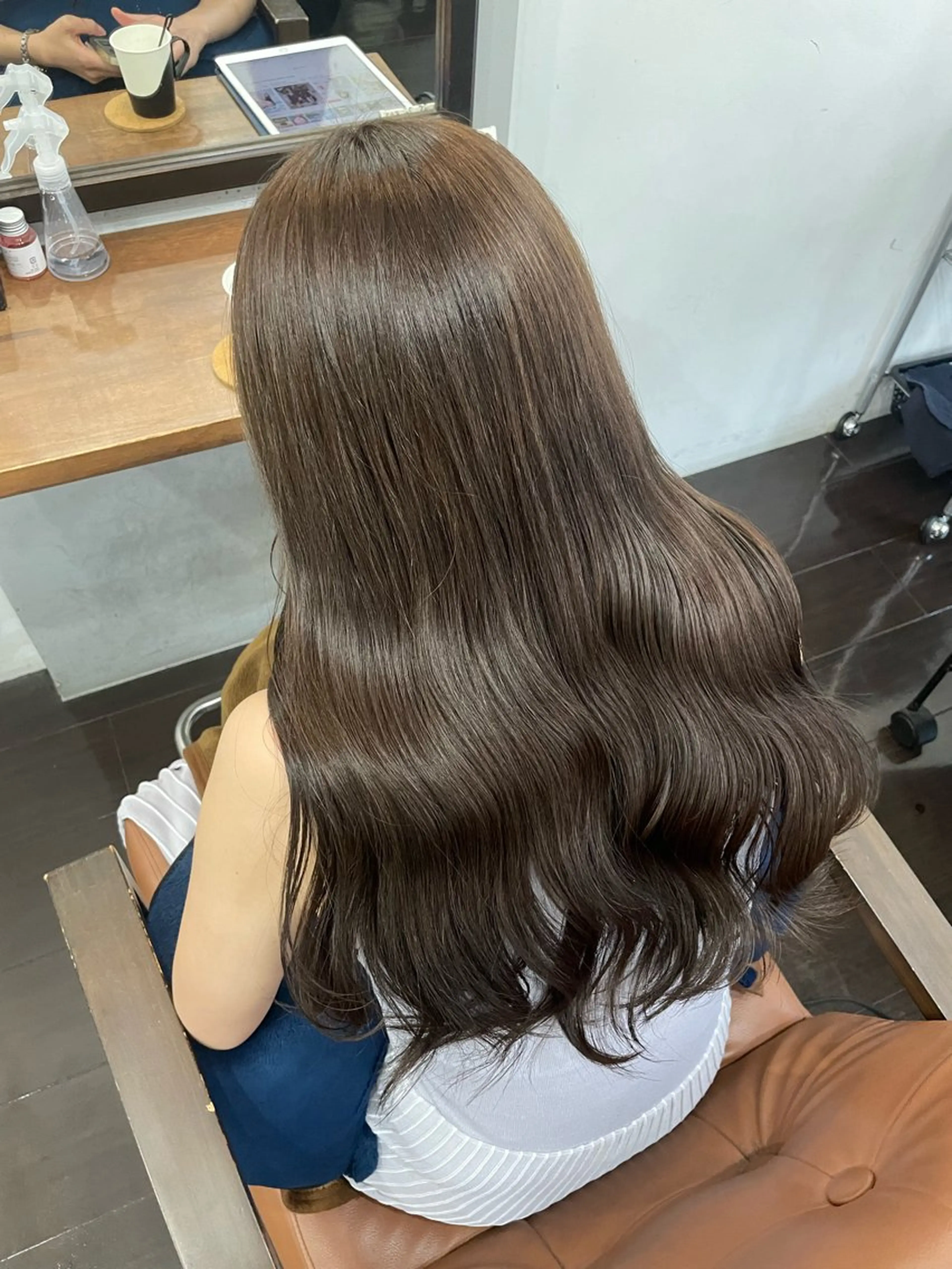 ロング カラー カット ヘアカラー トリートメント 艶・暖色カラー/ メンズ/名駅/ユキハのヘアスタイル