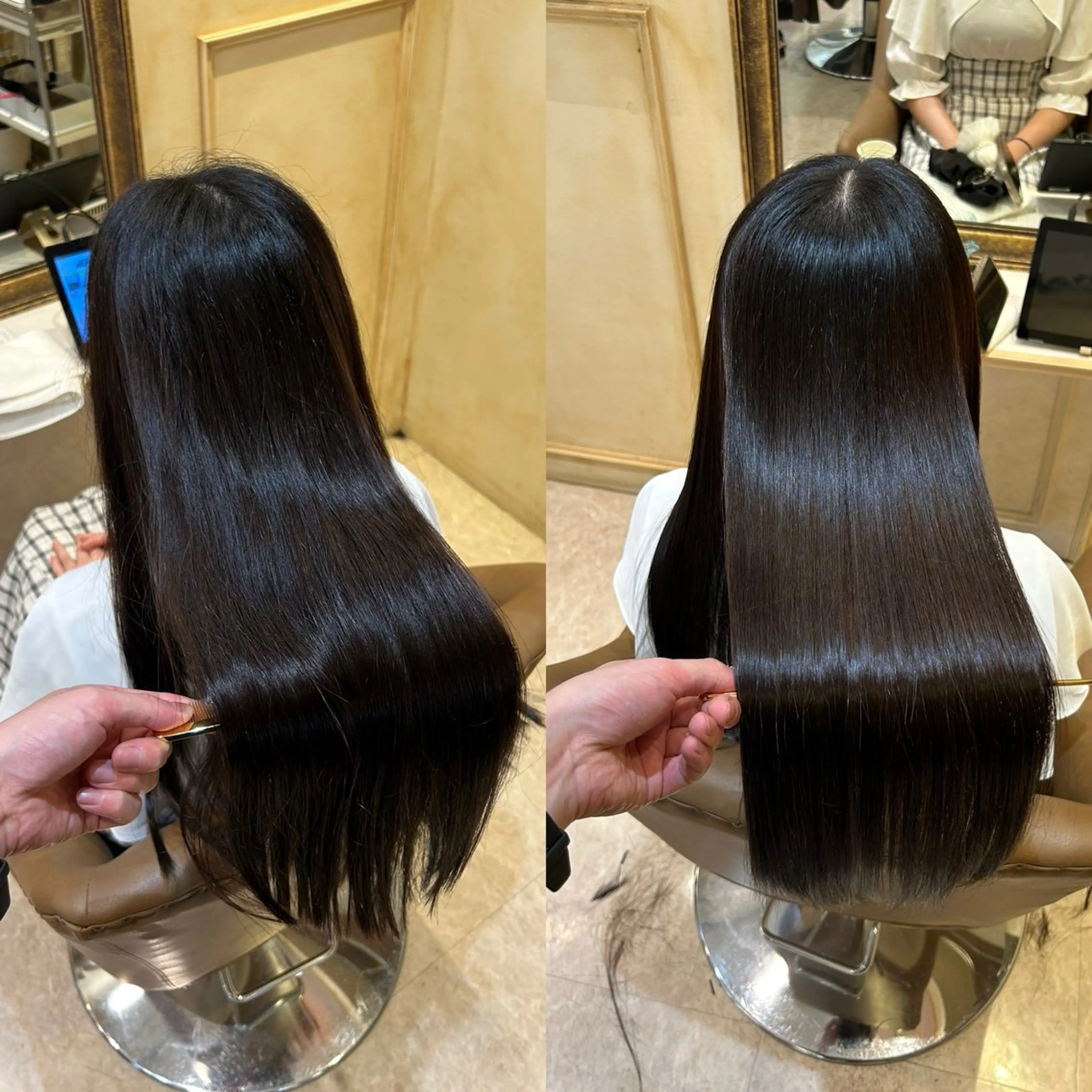 ロング パーマ 髪質改善 縮毛矯正 カット ヘアカラー トリートメント 🌹【代表】古川暁 髪質改善縮毛矯正🌹のヘアスタイル