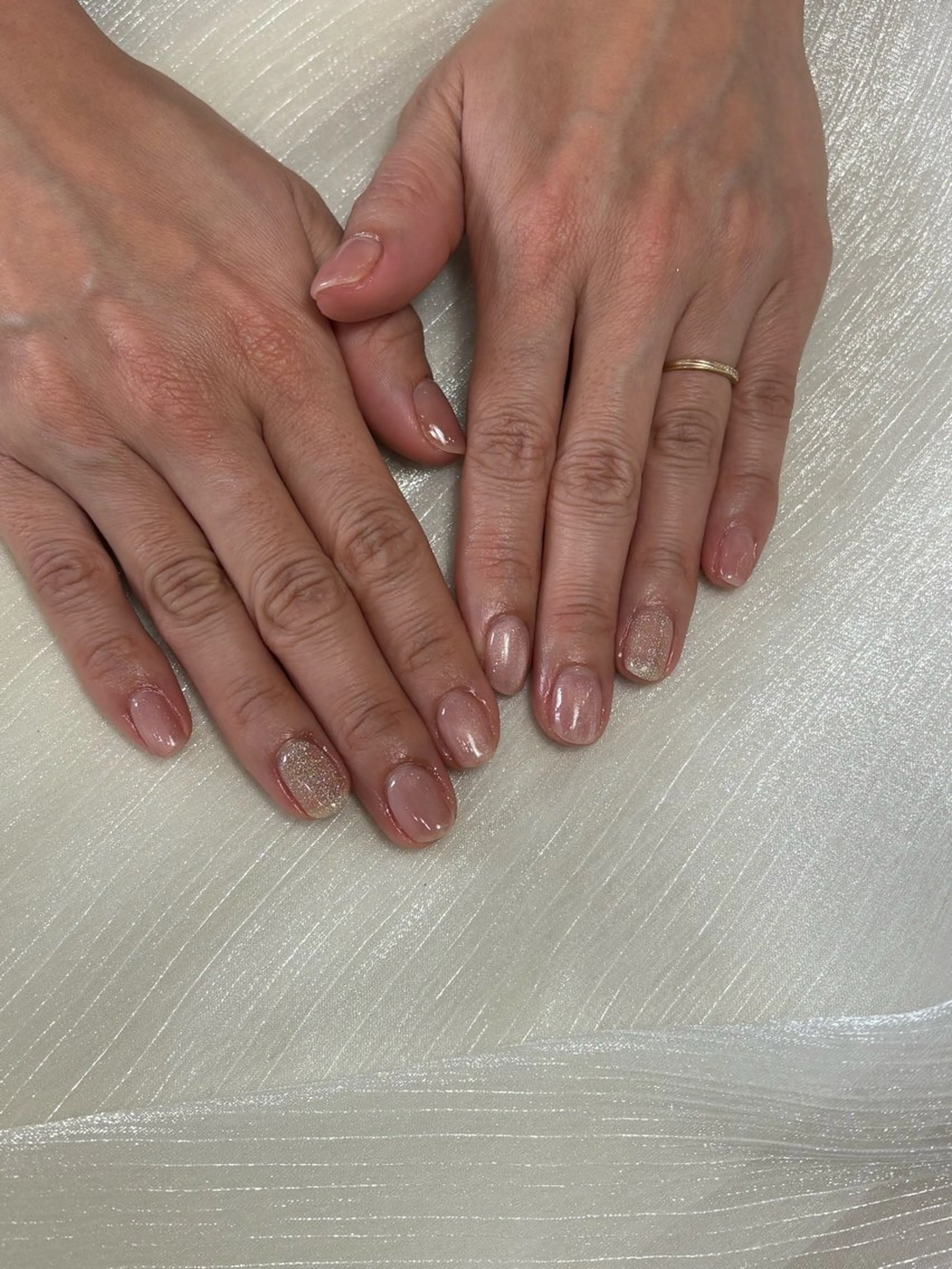 ネイル フラッシュネイル ジェルネイル 卒業式 ハンドネイル Halo Nail/ 【Jr.】/Abeのネイルデザイン