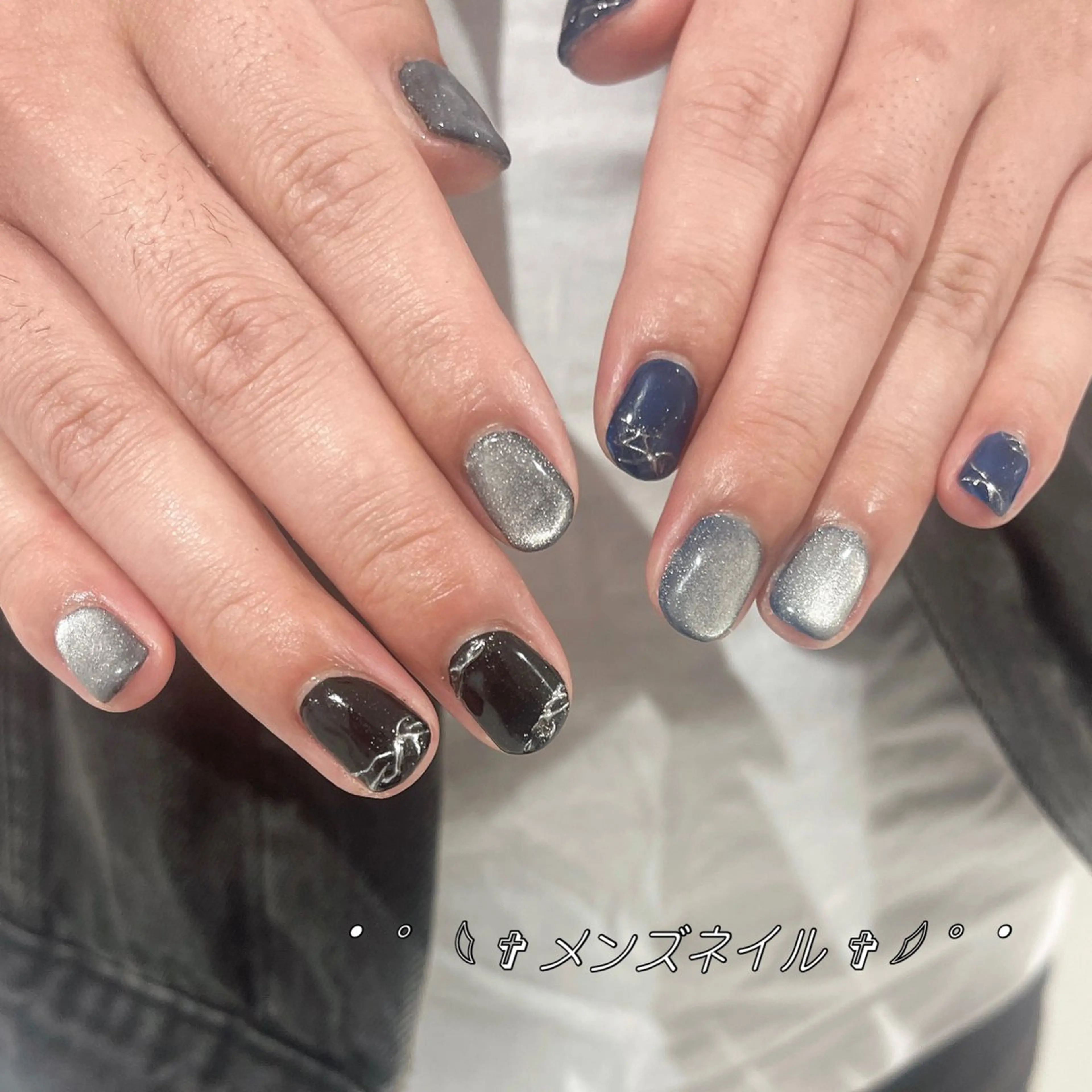 ネイル アートネイル マグネットネイル ミラーネイル Bianca PARCO店 MIUのマツエク・マツパデザイン