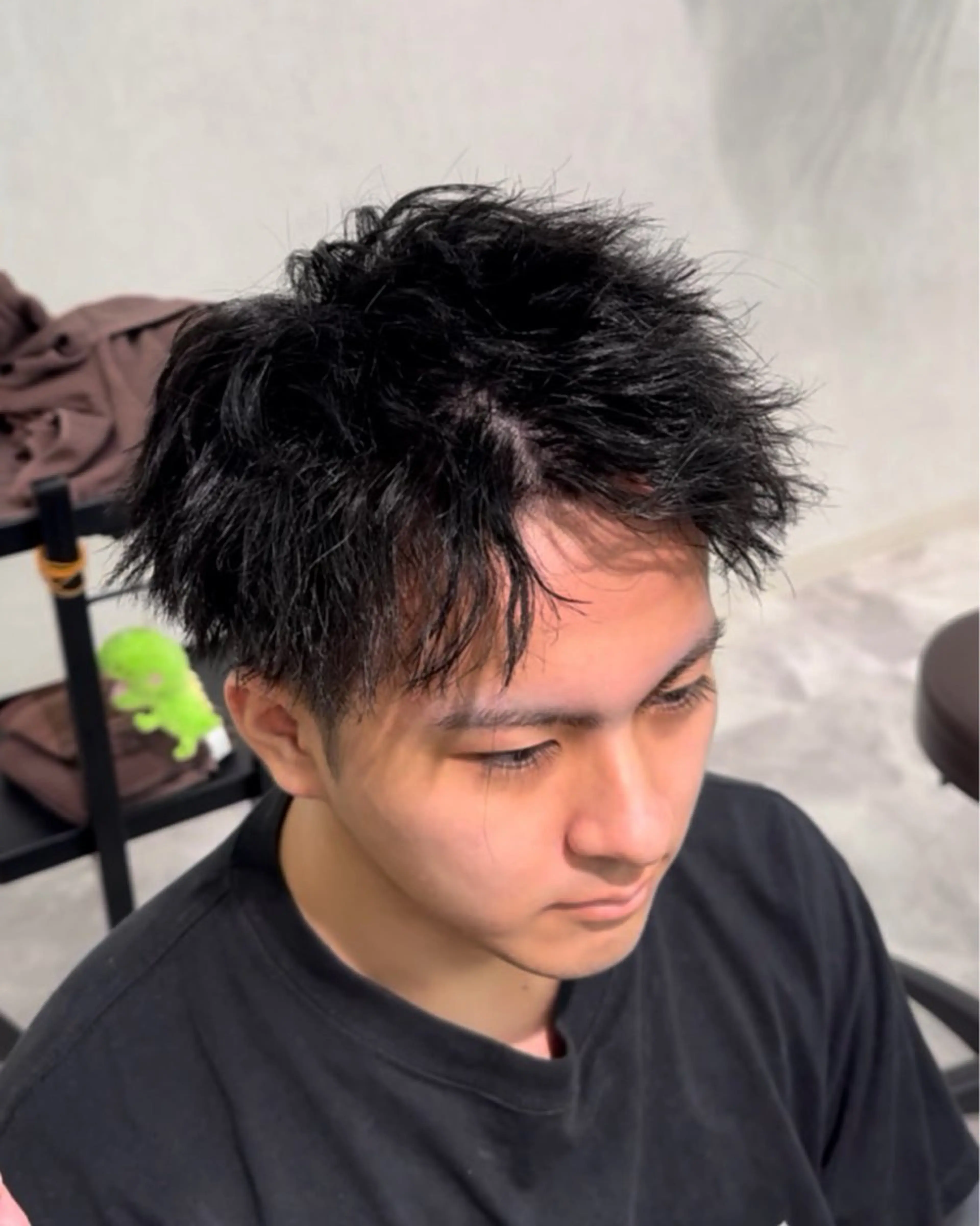 パーマ メンズ 青木 碧流のヘアスタイル