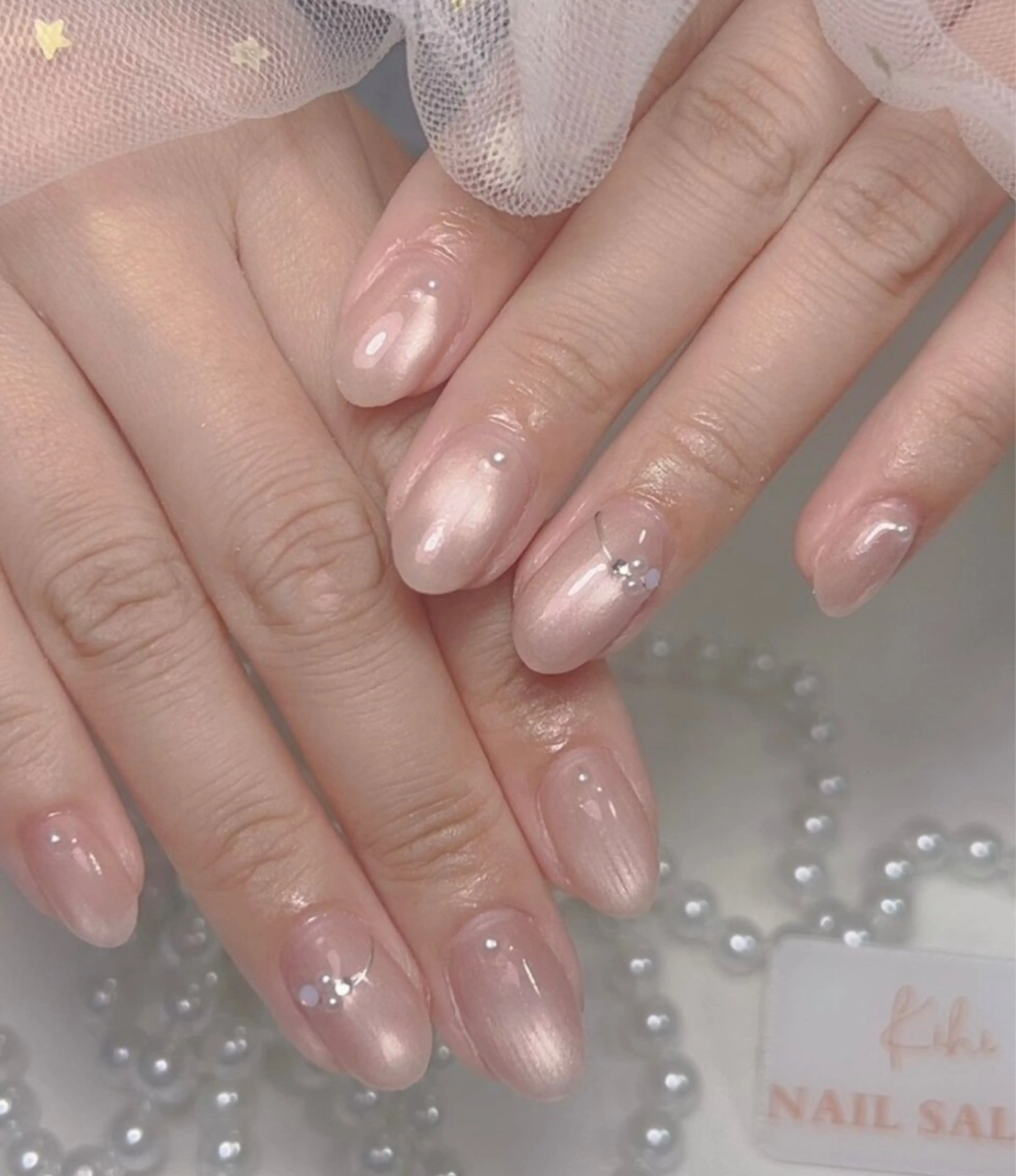 ネイル アートネイル フレンチネイル ジェルネイル グラデーション 韓国ネイル 村中 ハナのネイルデザイン