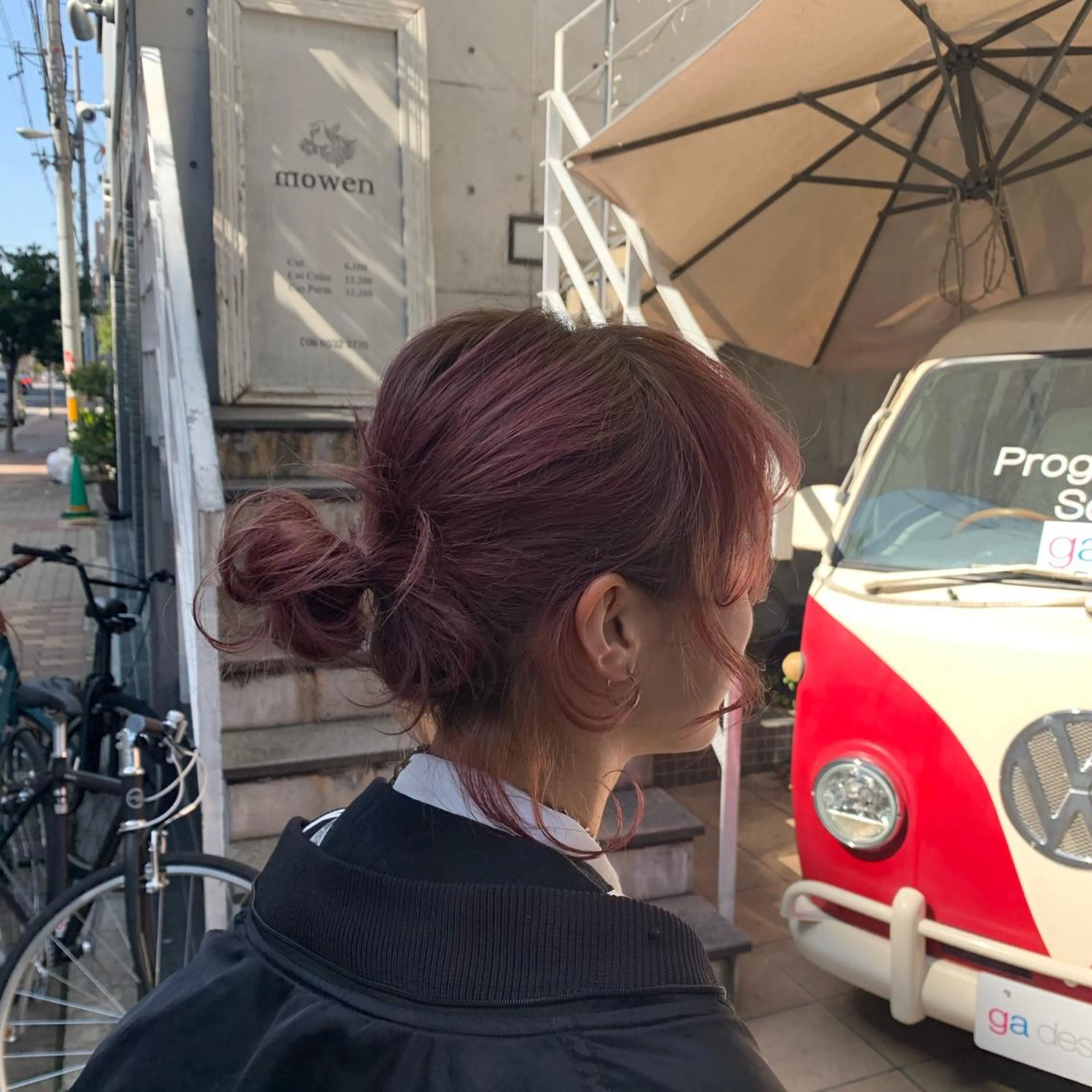 カラー ベージュカラー ブリーチ ピンクカラー ピンクベージュ kimika🥑 メンズ/髪質改善のヘアスタイル