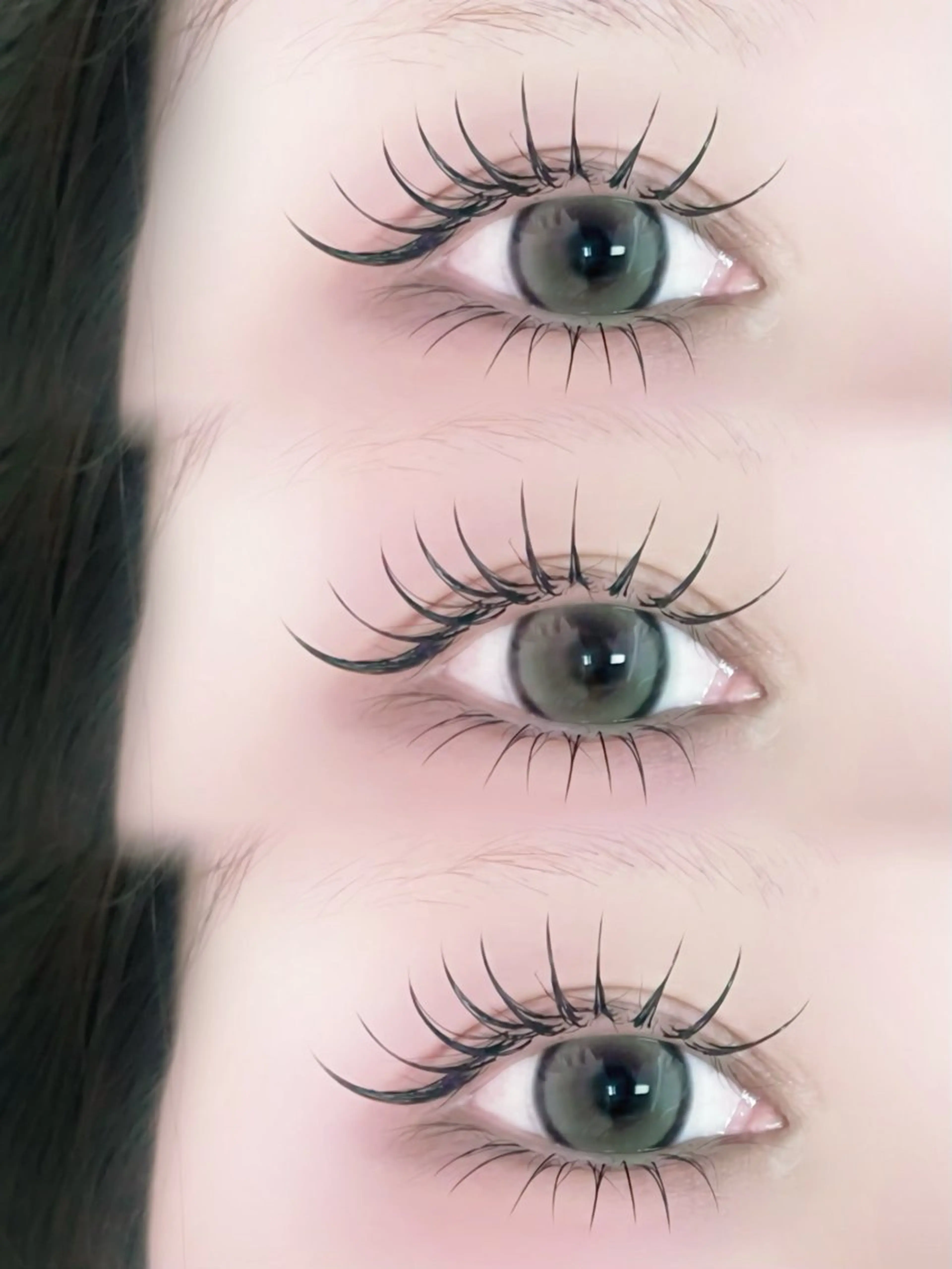 【🏳️‍⚧️上下マツエク 🏳️‍⚧️マットフラットラッシュ】上100.下20 オフ・コーティング付‪の写真