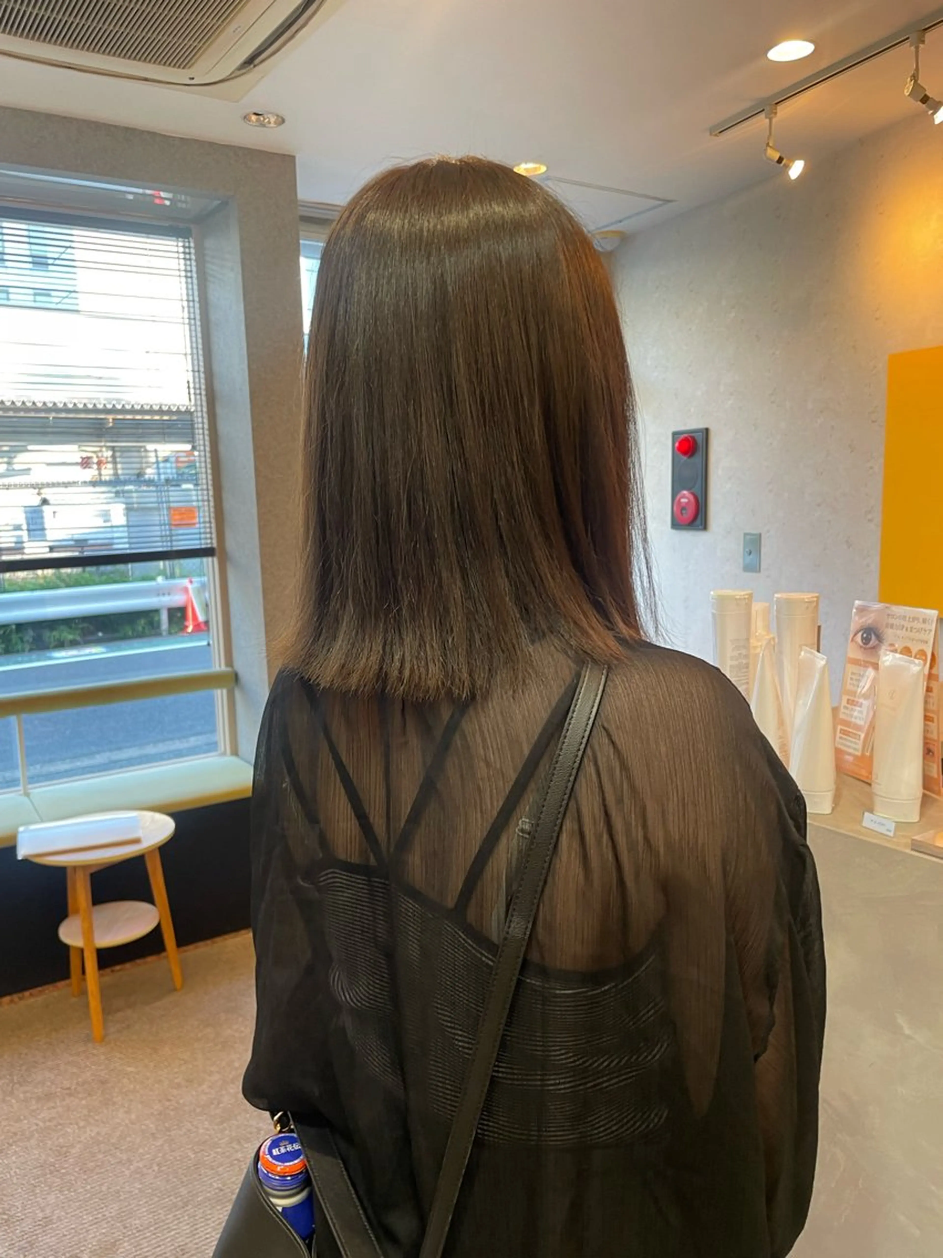 ミディアム カラー ベージュカラー ブリーチ 透明感カラー オリーブベージュ 髪質改善/Bloss om🌷高橋沙衣のヘアスタイル