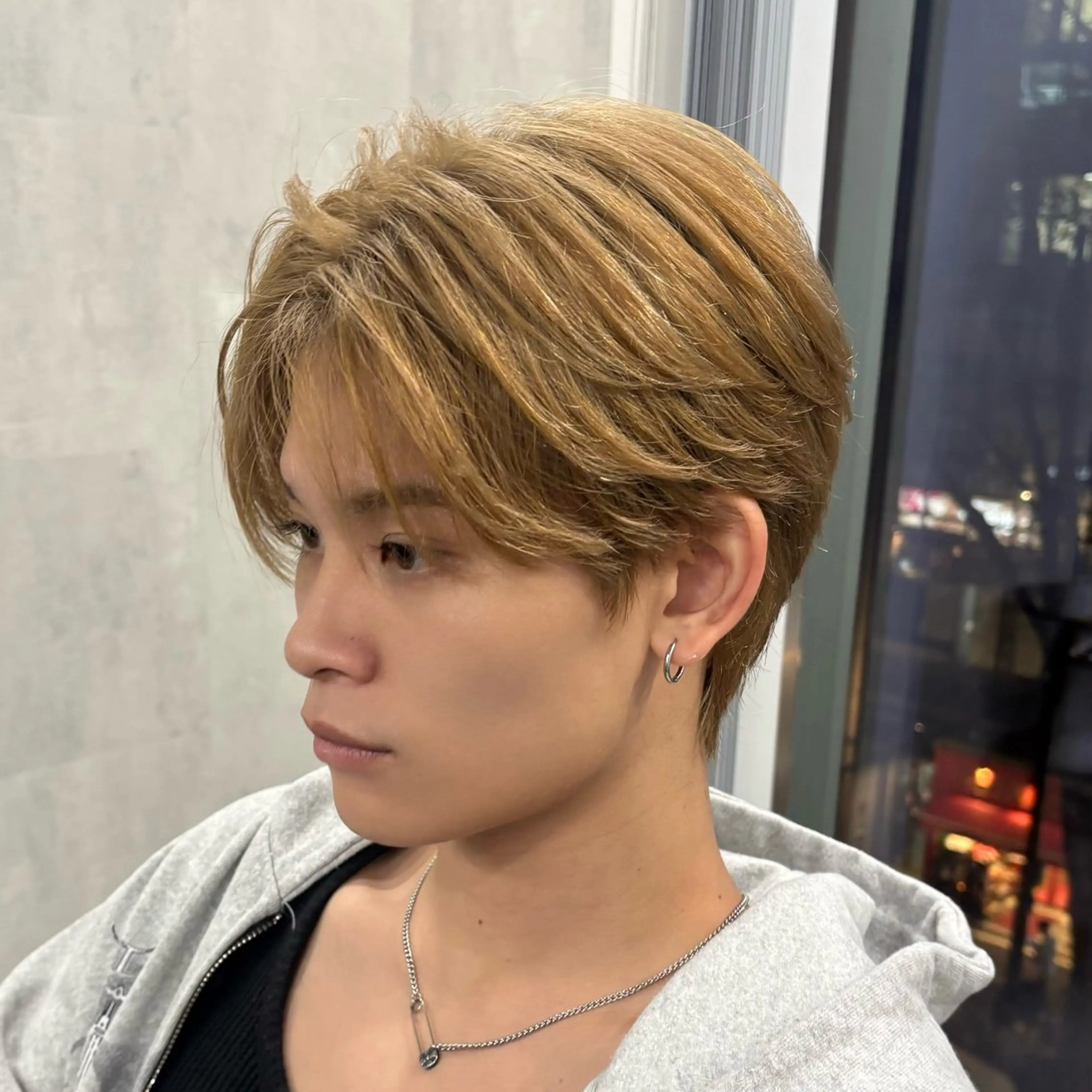 メンズ センターパート メンズ韓国風 LAVEL 渋谷店所属・ふーか/韓国メンズ /カットモデル募集のヘアスタイル