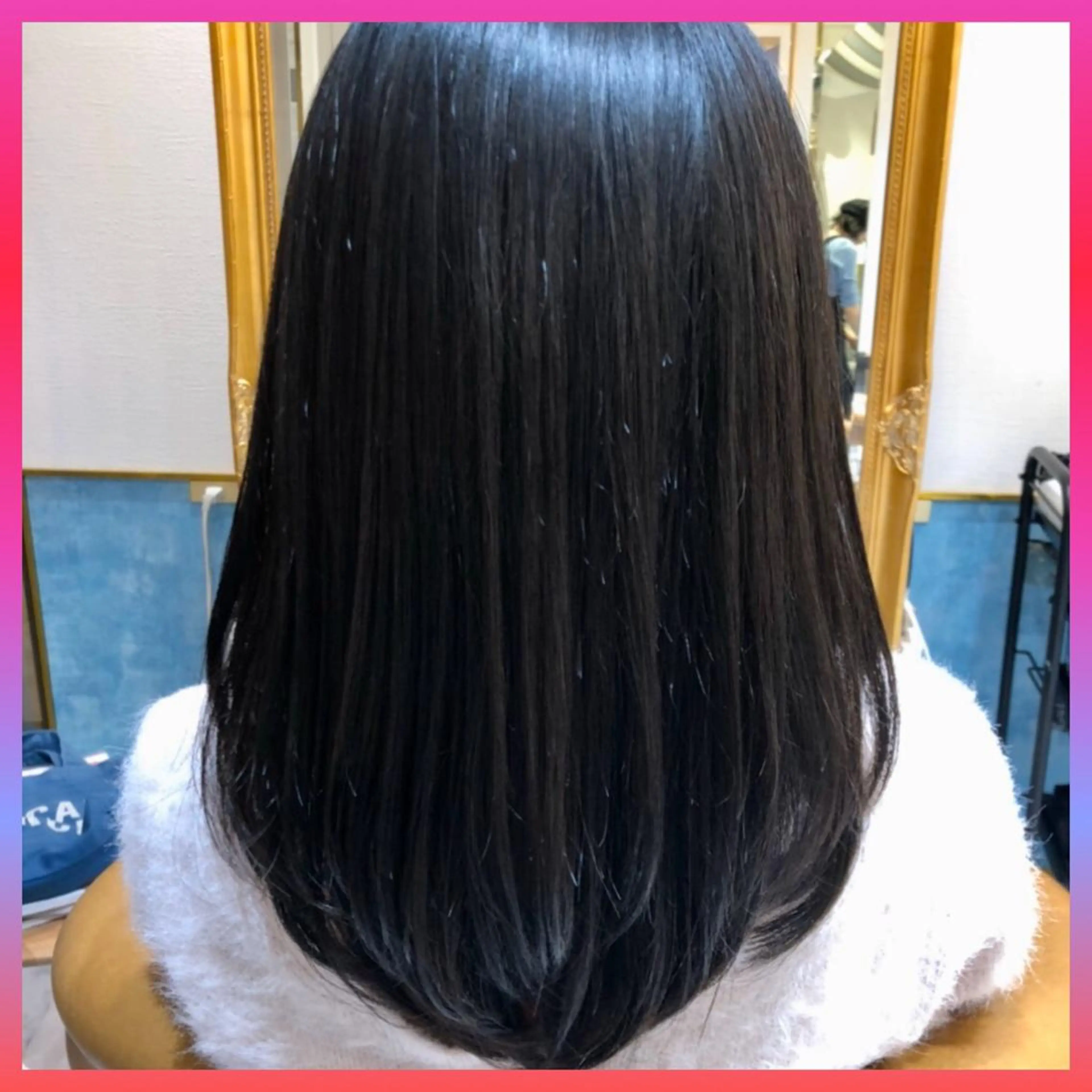 セミロング カット 縮毛矯正 トリートメント ヘアセット 髪質改善縮毛矯正 リピートNo.1米倉のヘアスタイル