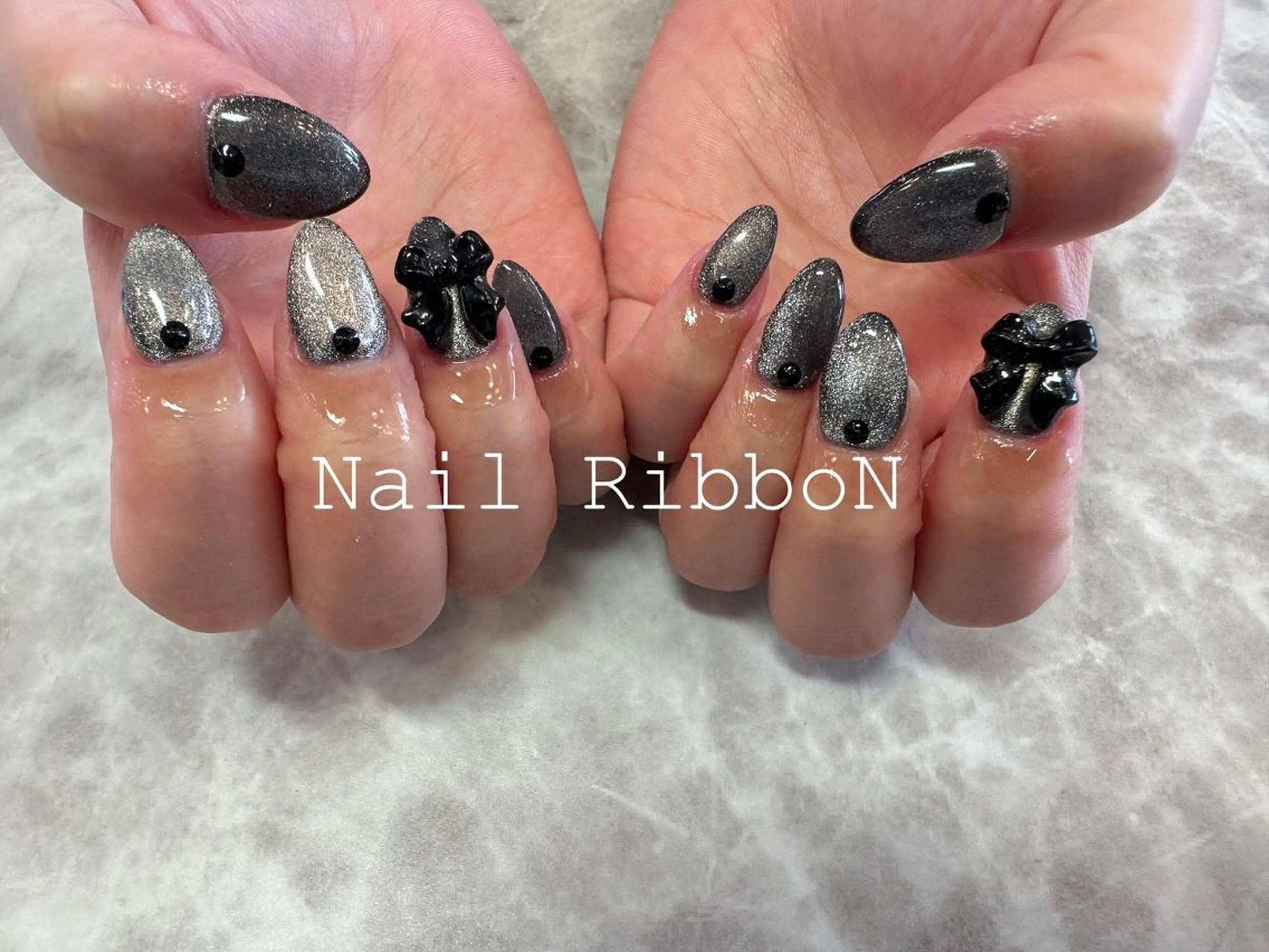ネイル ネイルリボン 石田のネイルデザイン