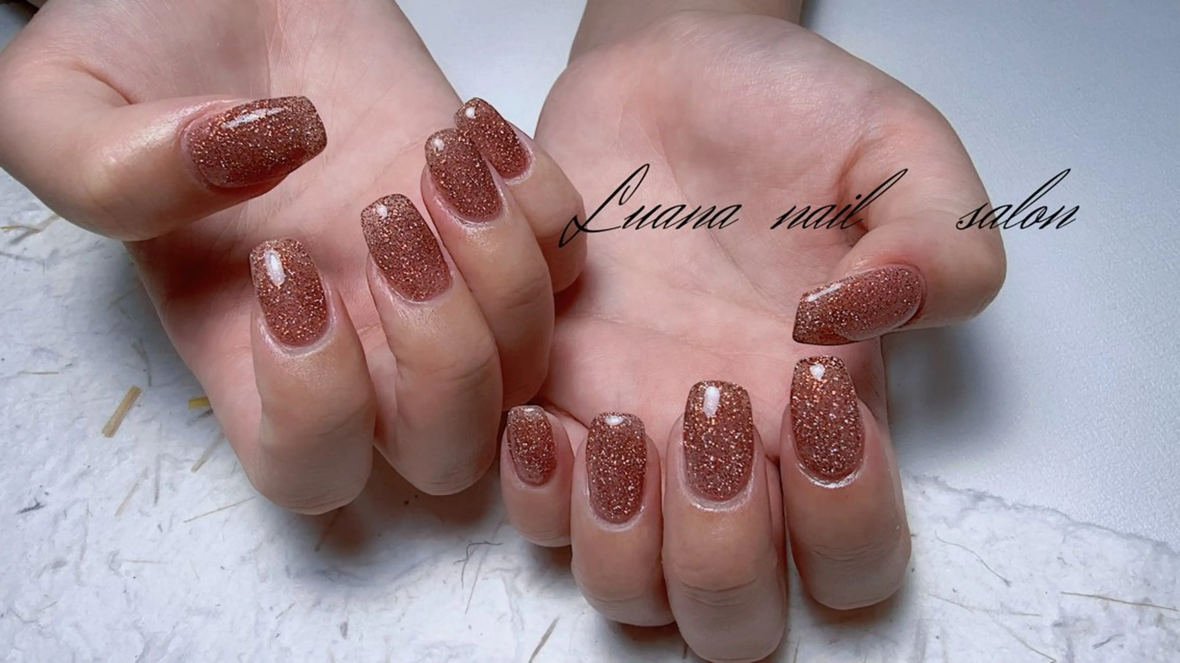 ネイル フラッシュネイル フレンチネイル 韓国ネイル ロングネイル マグネットネイル ハンドネイル ルアナネイルサロン所属・ルアナネイル サロンのネイルデザイン