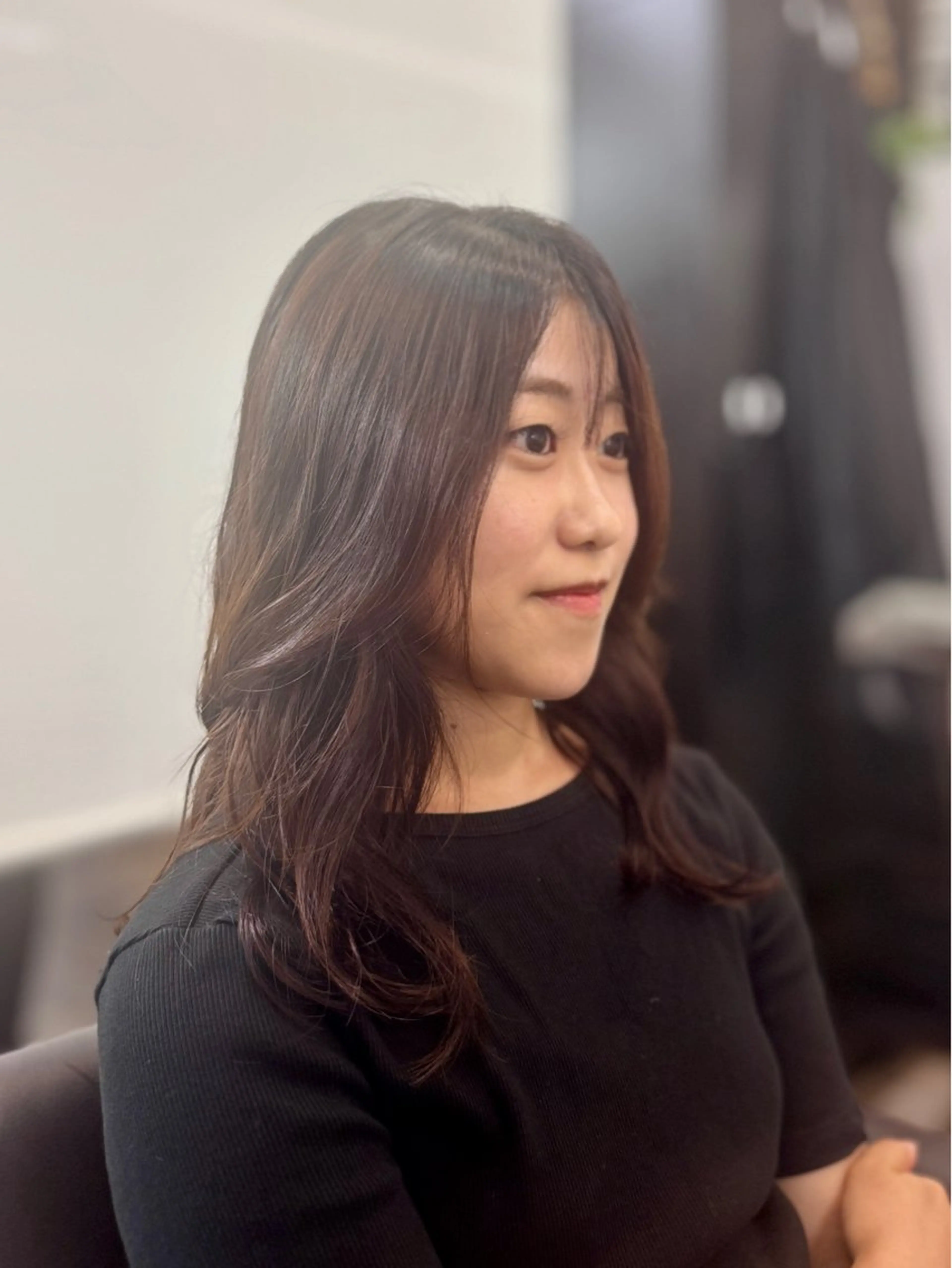 セミロング パーマ nail＆eyelash　unjour所属・Unjour Kanaのヘアスタイル