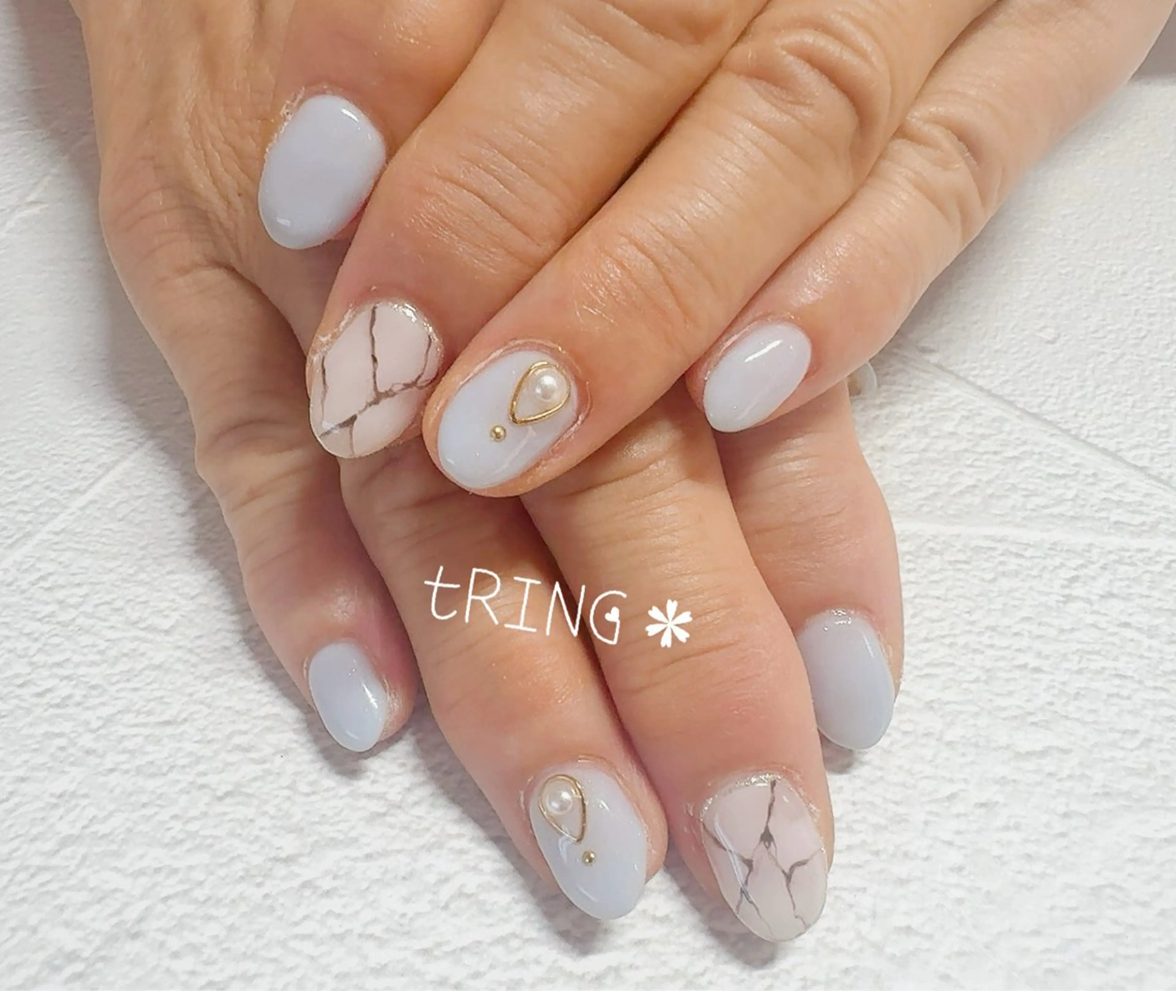 ネイル ハンドネイル tRING＊ しいの木台のネイルデザイン