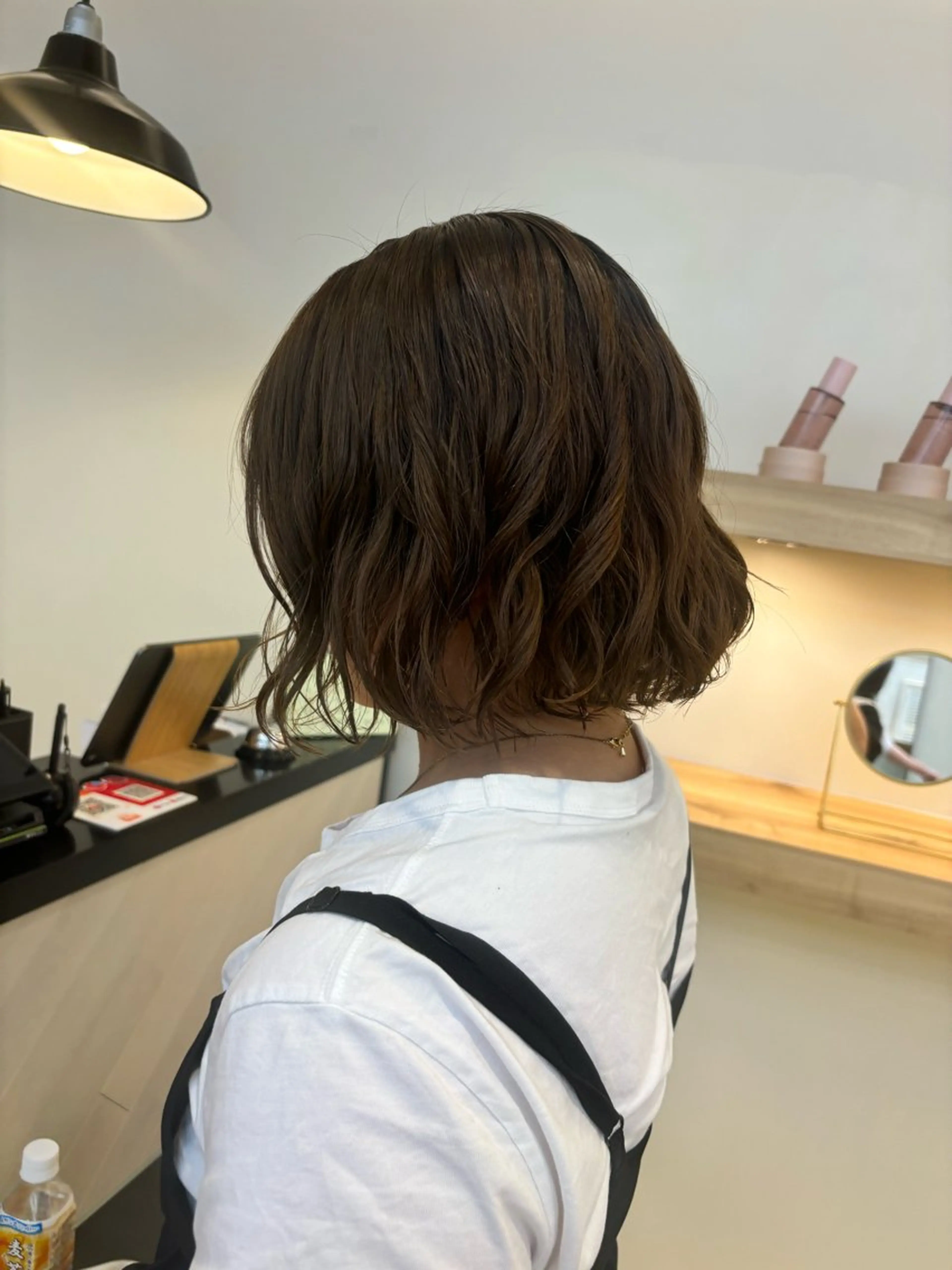 ミディアム コテ巻き風パーマ🫧 麻尋のヘアスタイル