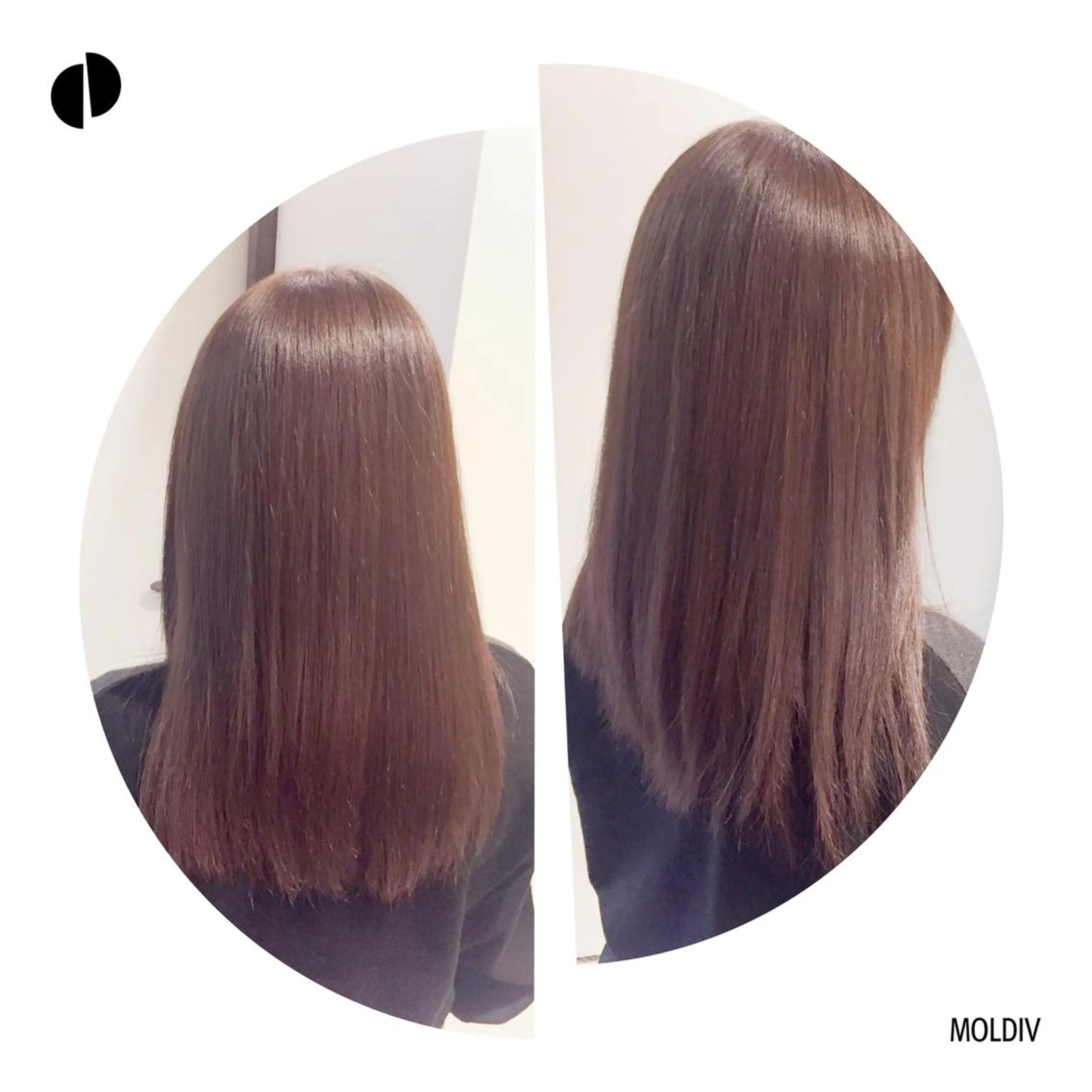 セミロング カラー ブラウンカラー ハイトーンカラー トリートメント ✨縮毛矯正✨髪質改善 ナカシマ ユミのヘアスタイル