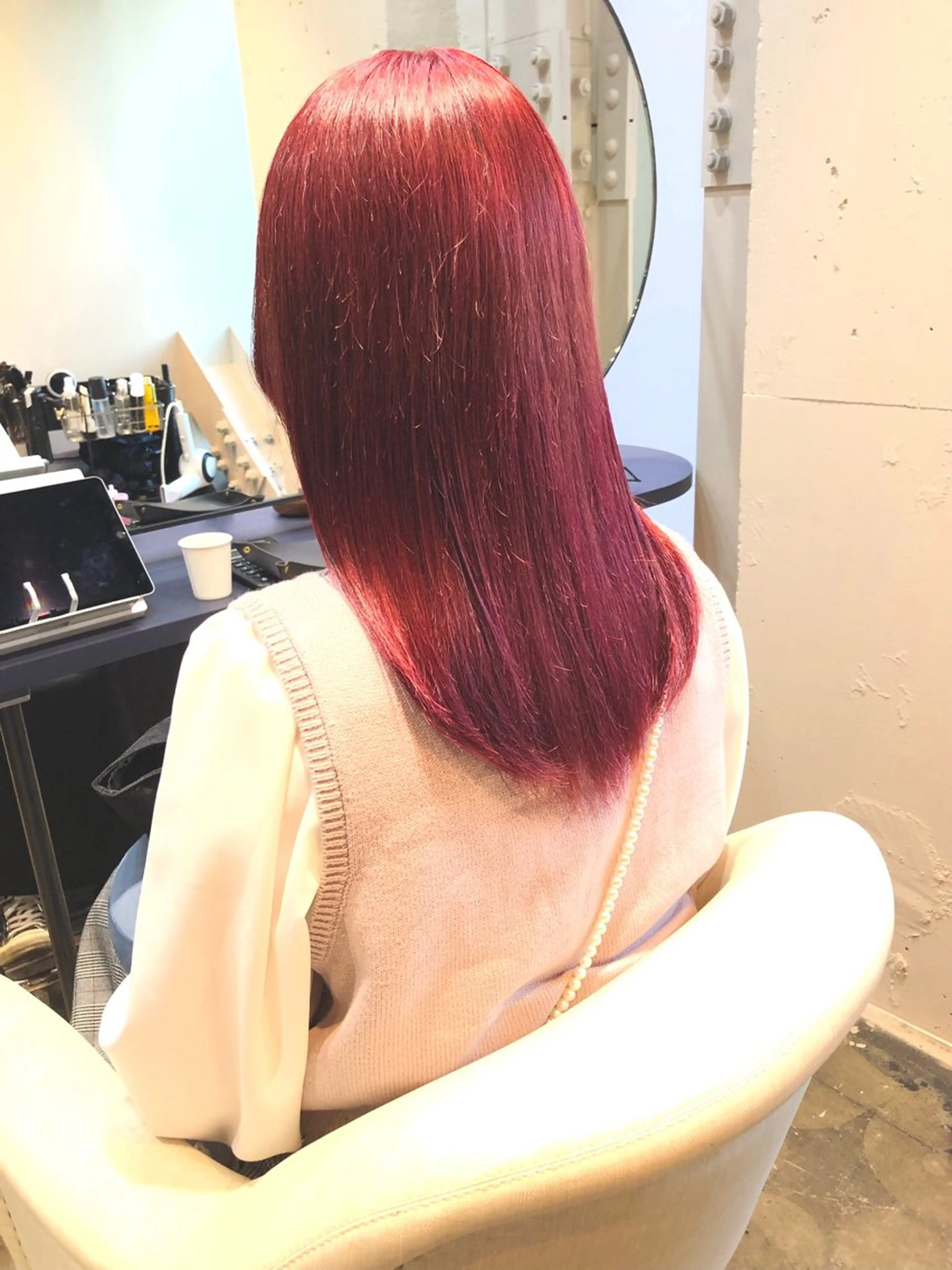 セミロング カット ヘアカラー トリートメント 所渉/韓国レイヤー /ウルフカットのヘアスタイル