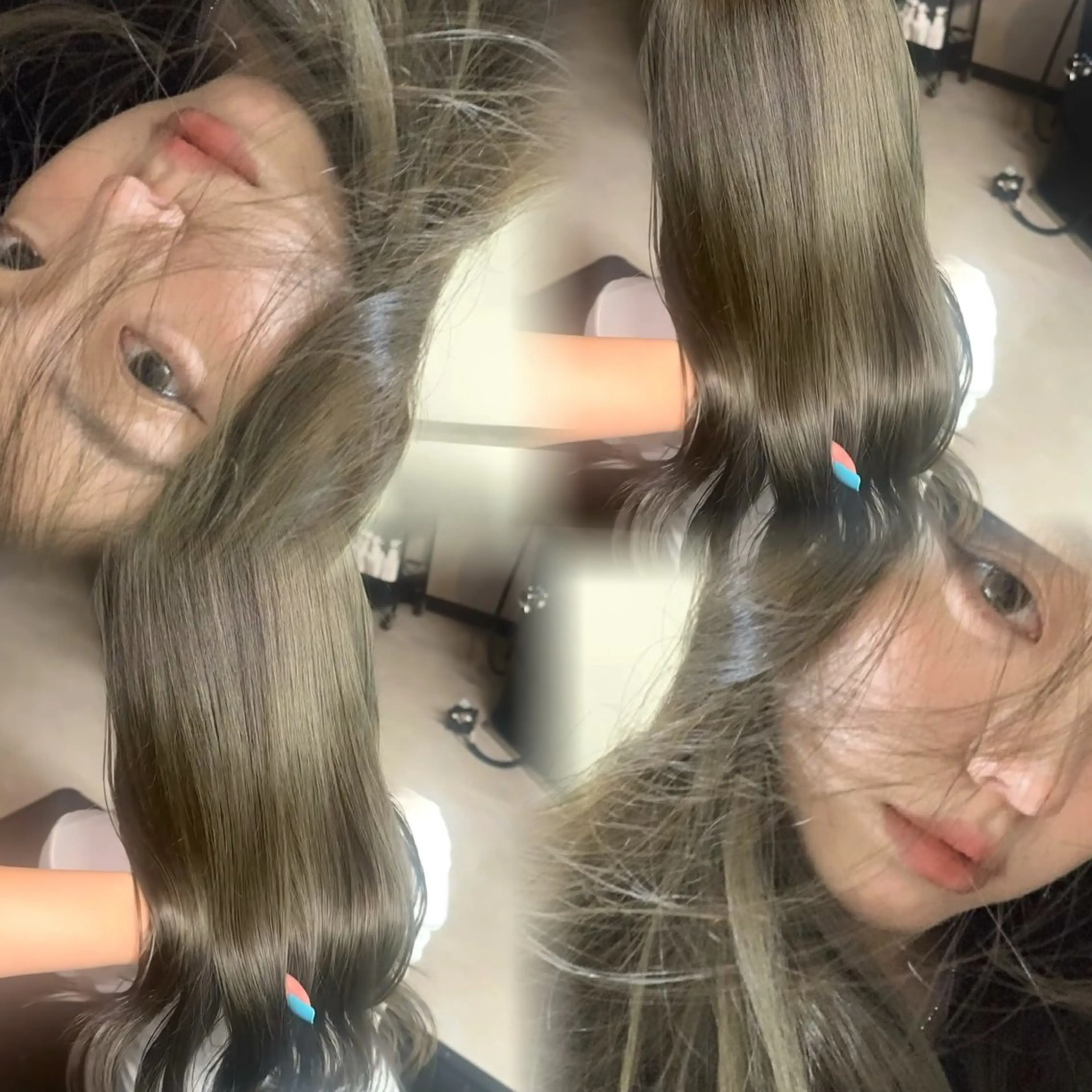 通常価格より60%OFF🎟💭 艶髪ワンカラー➕ワンステップトリートメント 《ロング料金無し》の写真