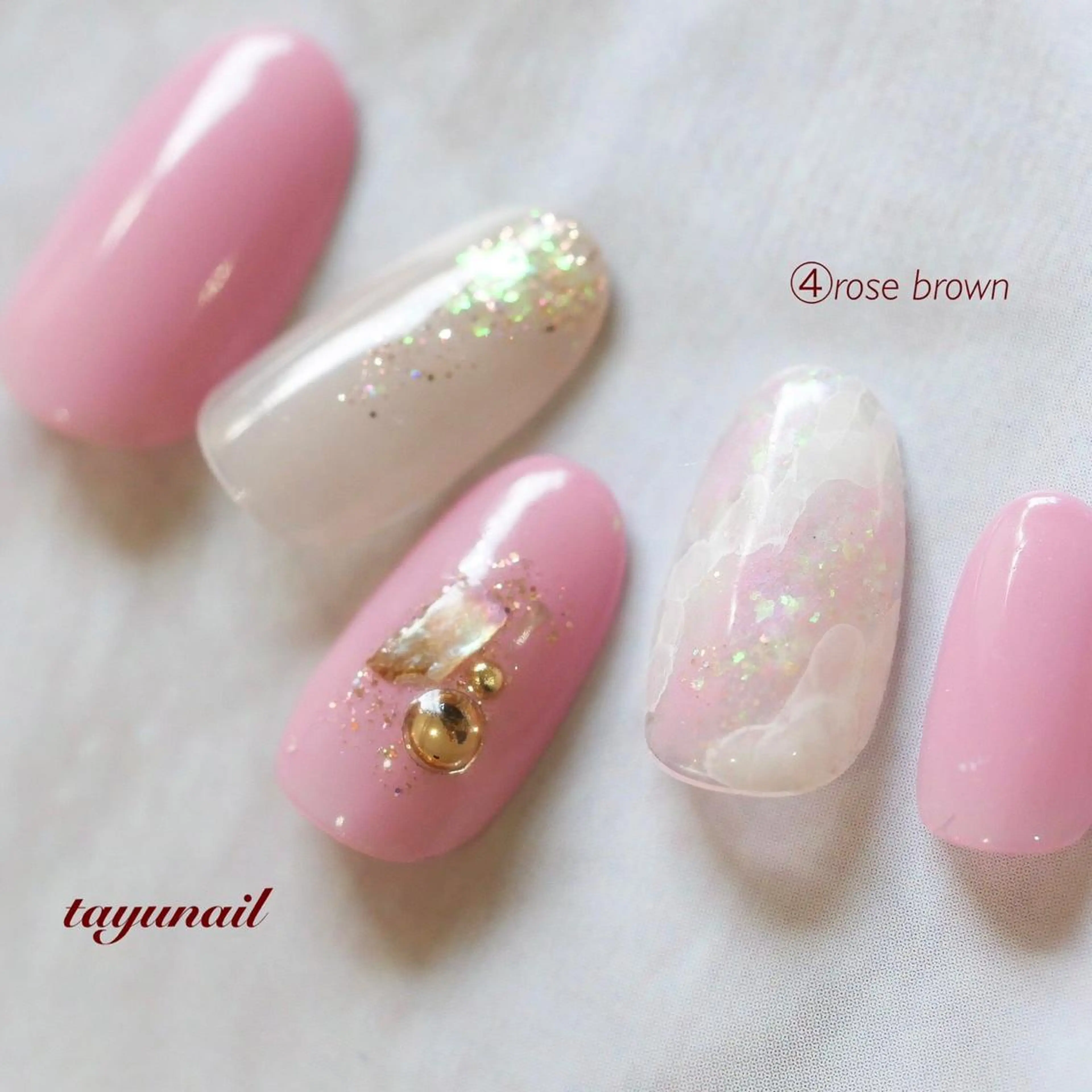 ネイル アートネイル ブルー ブラウン ジェルネイル ワンカラーネイル ネイルサロン・ネイルスクール　たゆnail所属・ネイルサロン 【たゆnail】のネイルデザイン