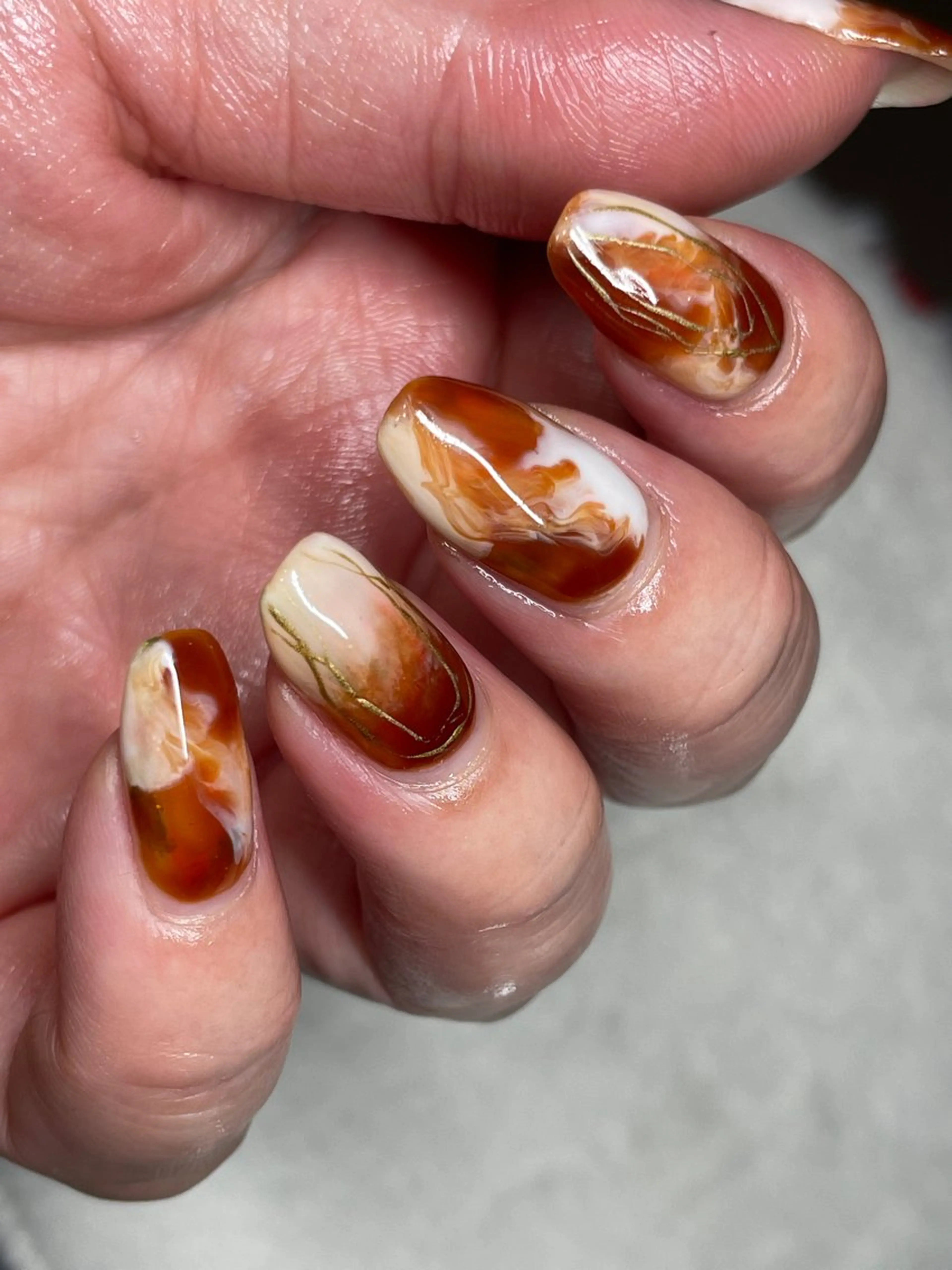 メンズ ネイル Chérinail 爪のお手入れのネイルデザイン