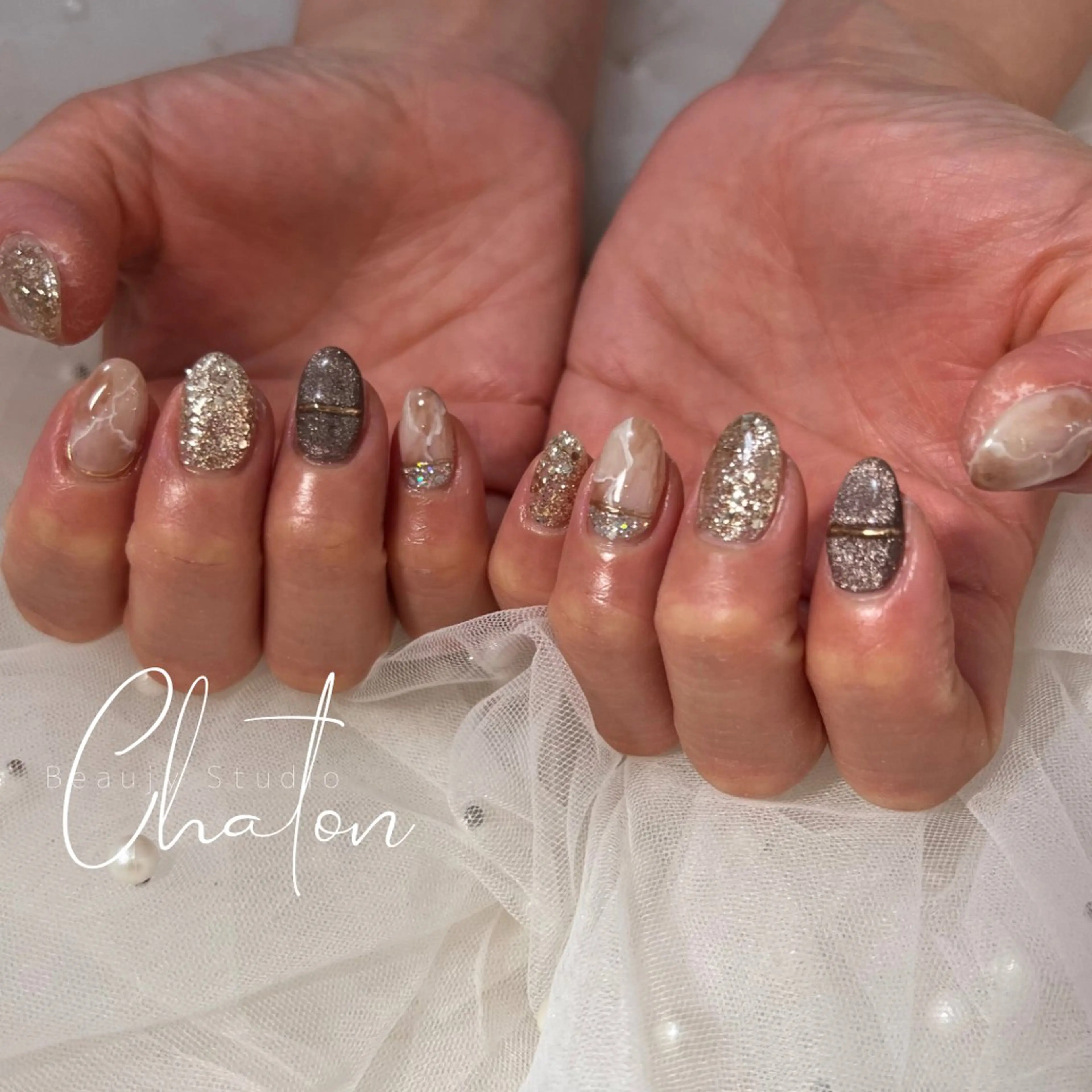 ミディアム KADONO YUIKAのネイルデザイン