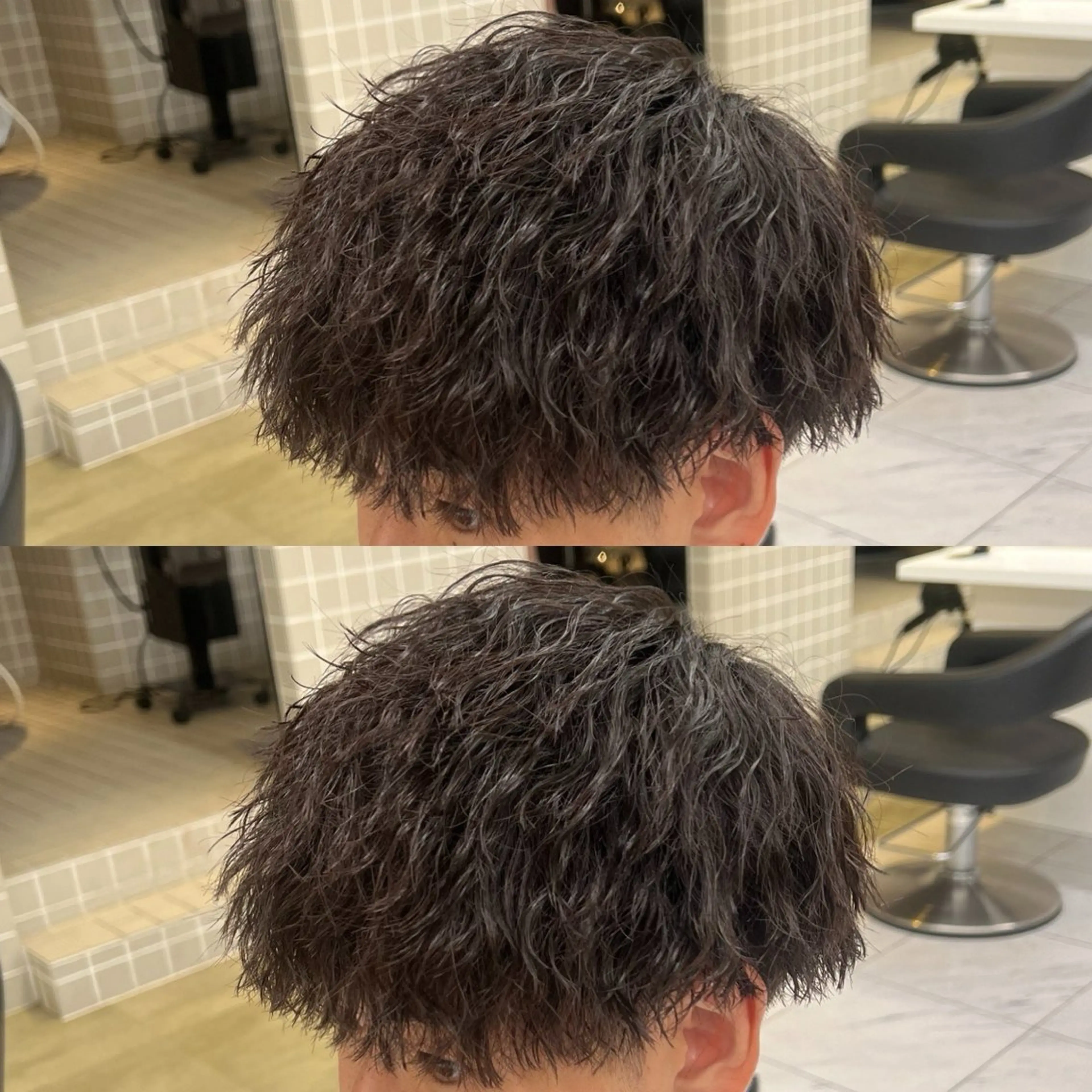 ショート カラー パーマ メンズ カット パーマ 韓国レイヤーカット /REIのヘアスタイル