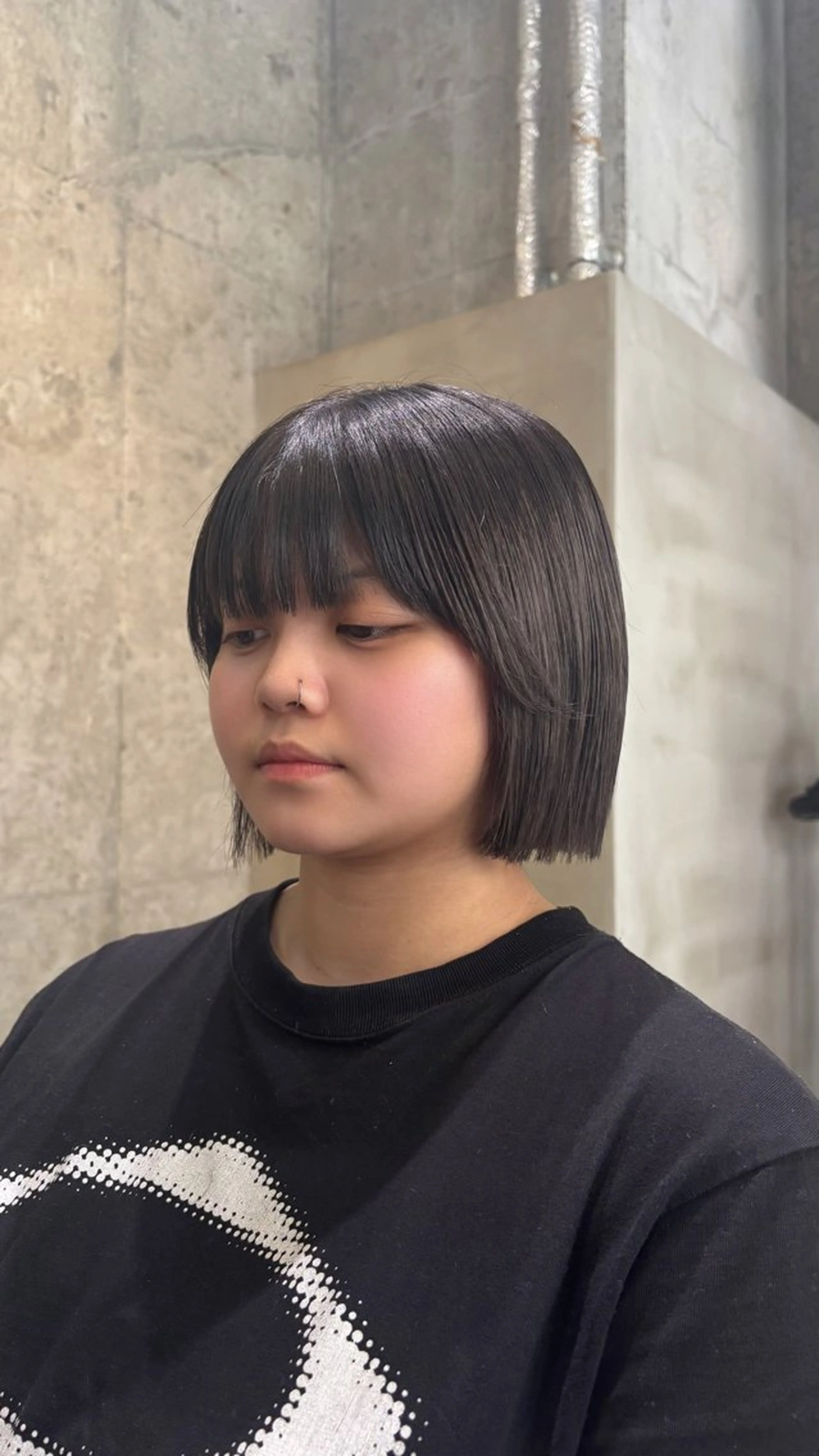 ショート ボブ 顔周りカット ADDICTION所属・川野 百恵のヘアスタイル